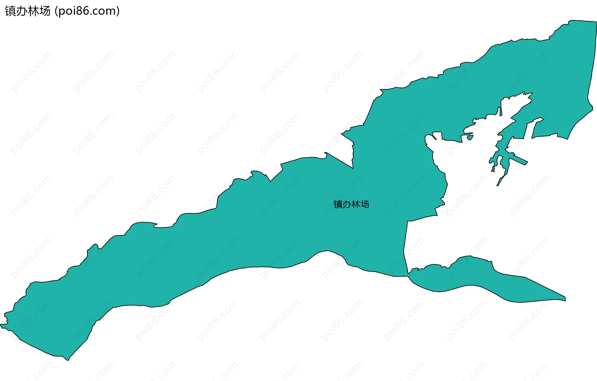 镇办林场边界地图