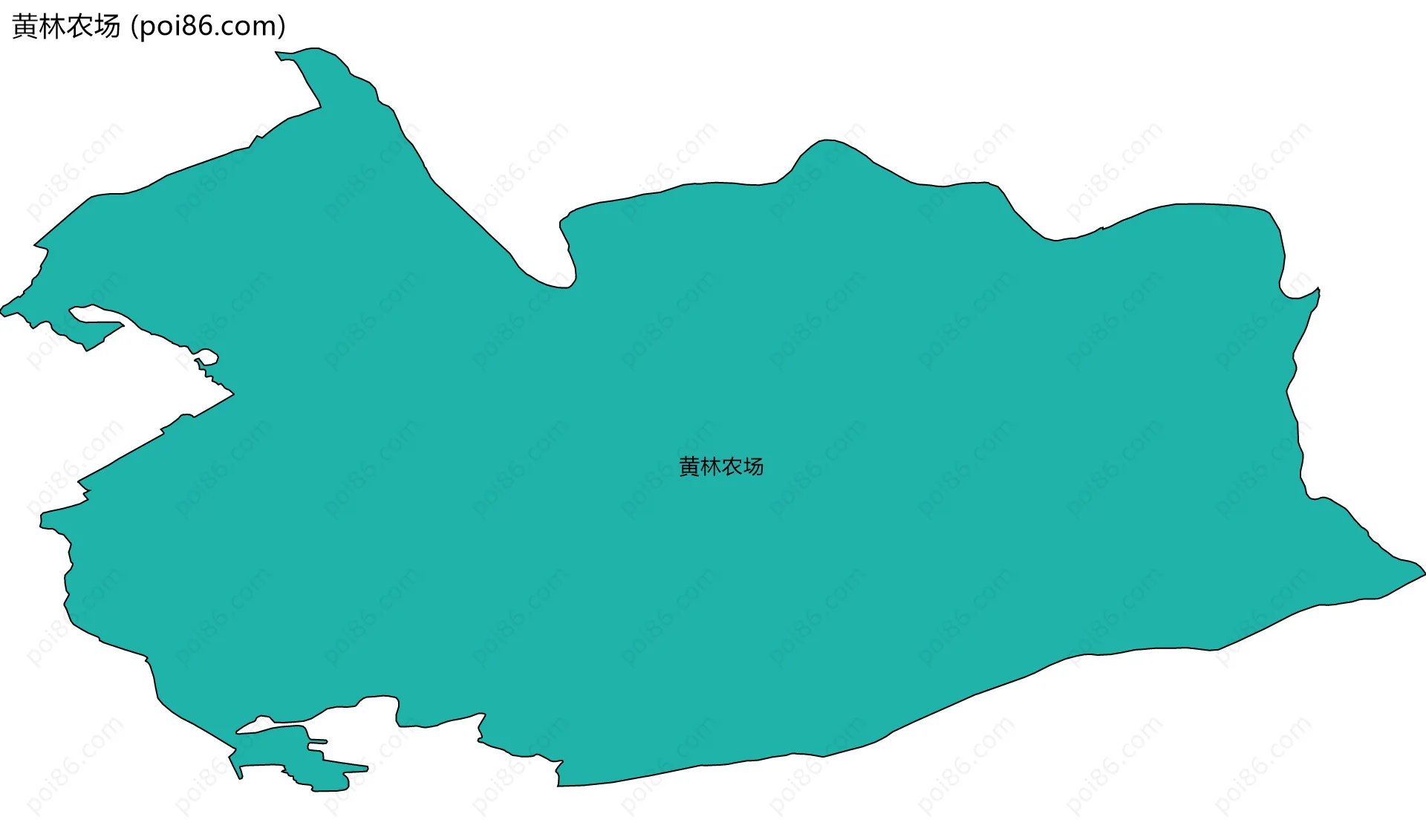 黄林农场边界地图