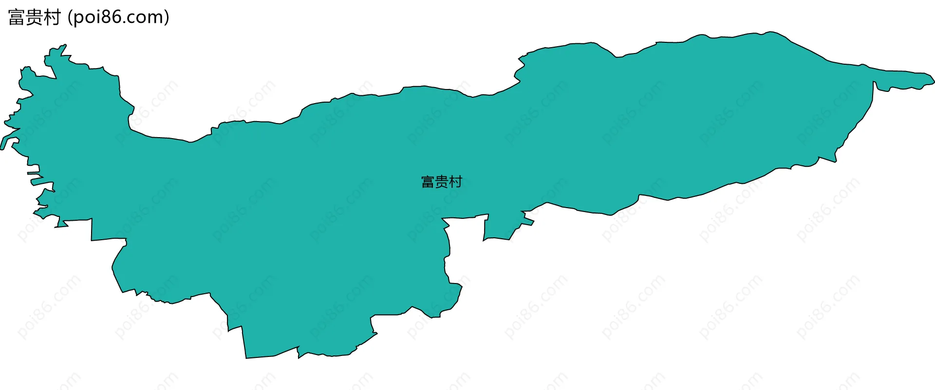 富贵村边界地图