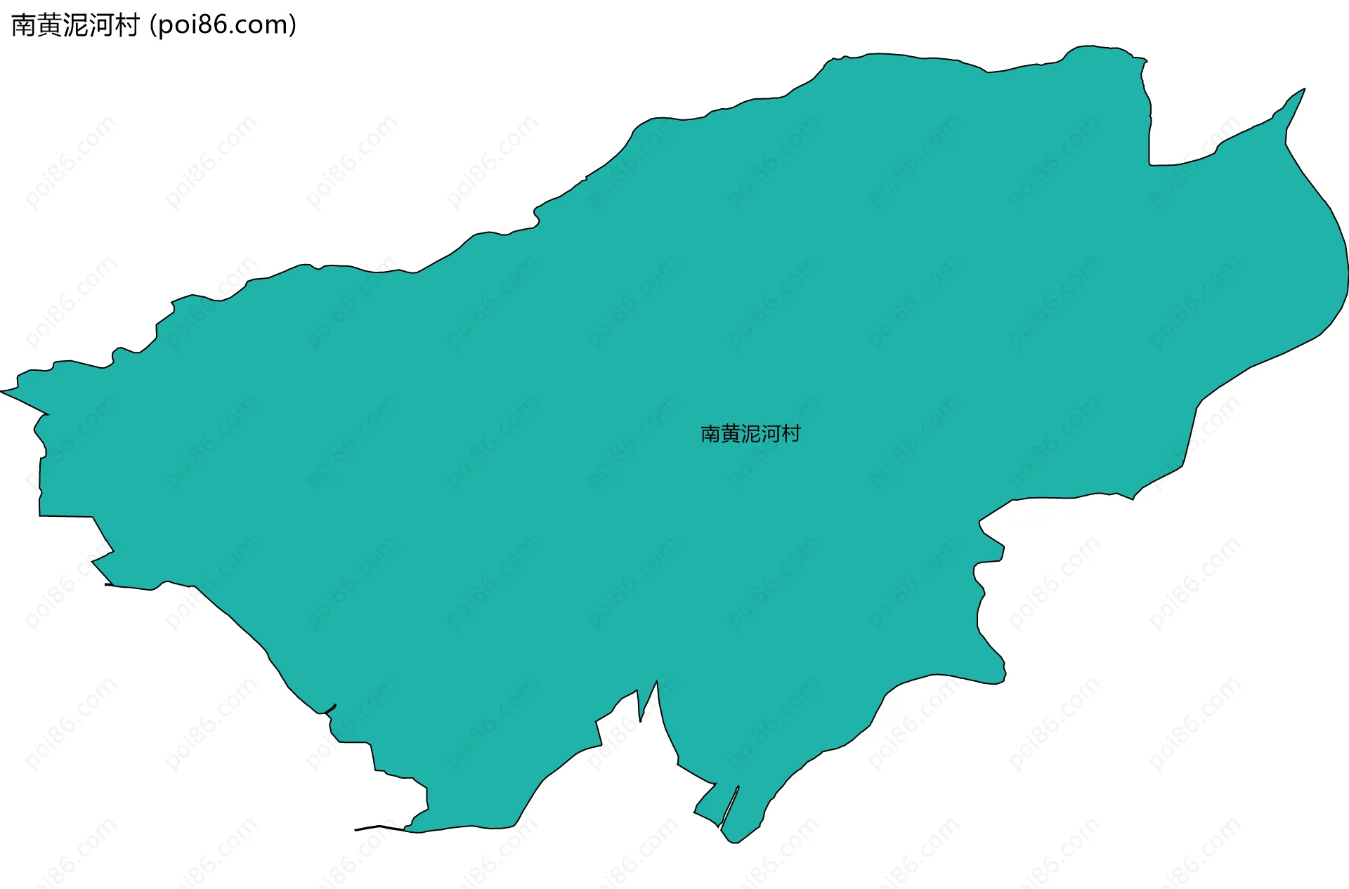 南黄泥河村边界地图