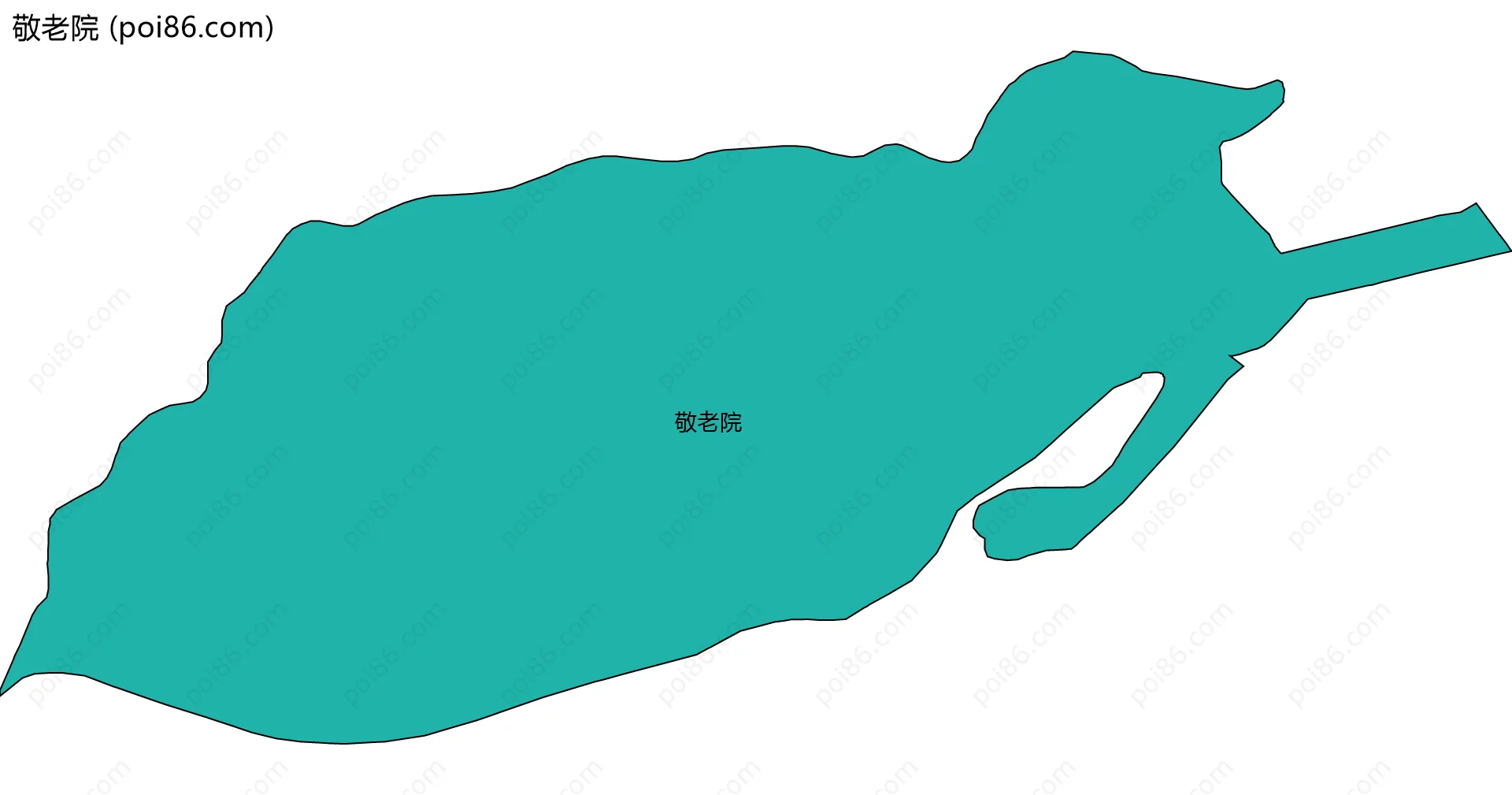 敬老院边界地图