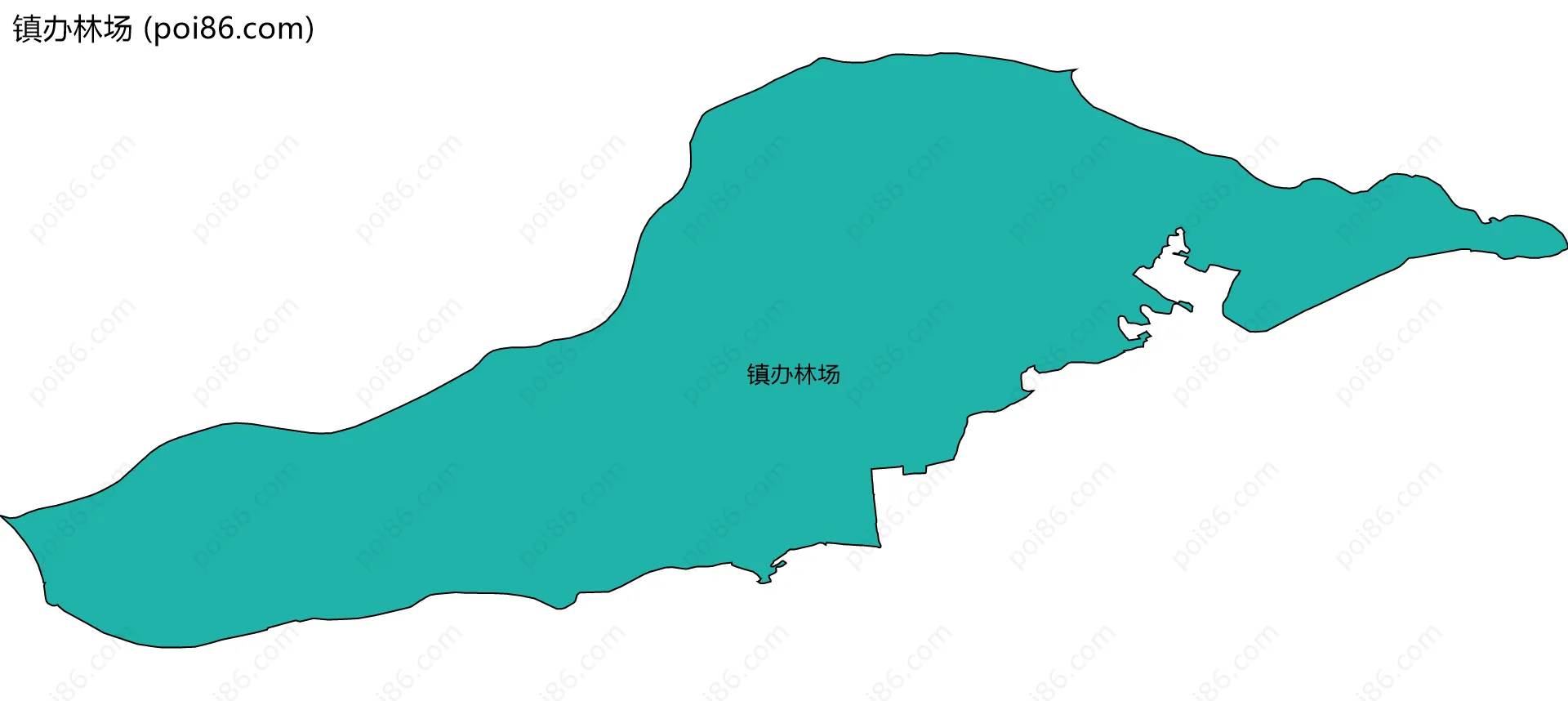 镇办林场边界地图