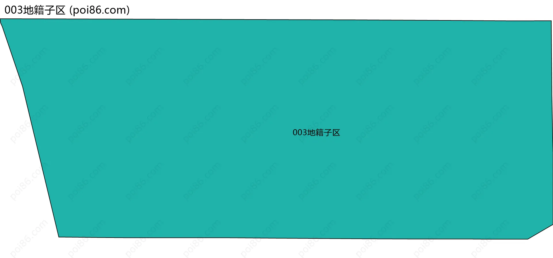003地籍子区边界地图