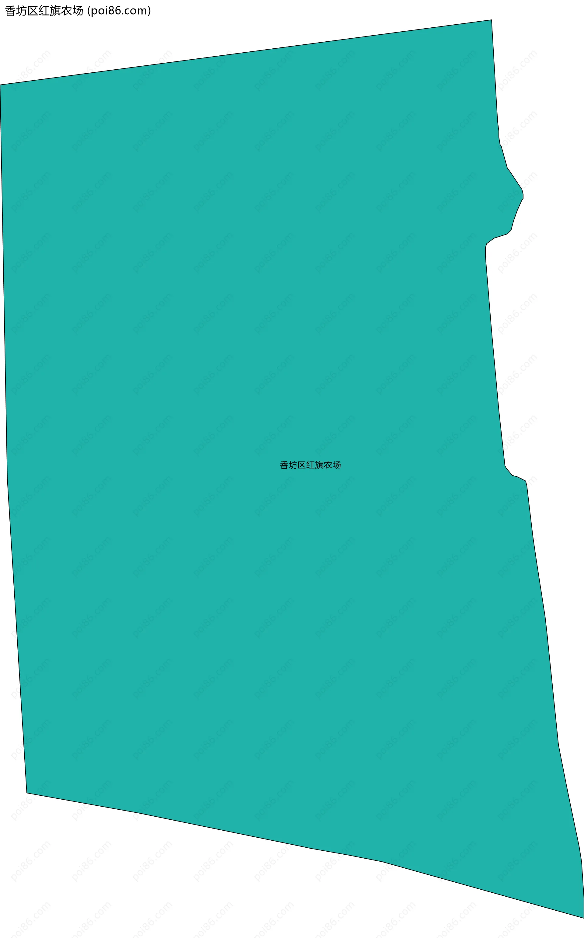 香坊区红旗农场边界地图