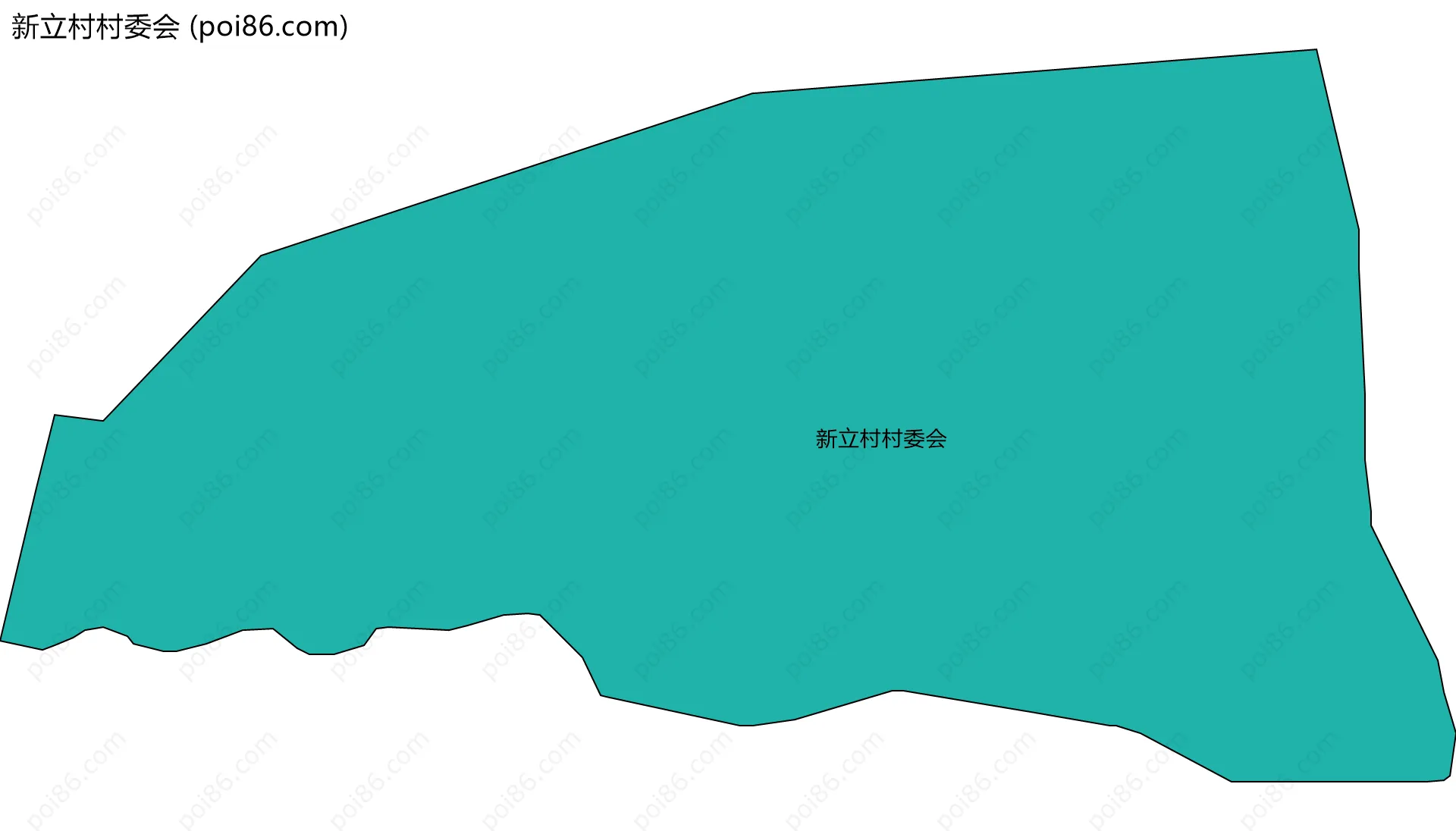 新立村村委会边界地图