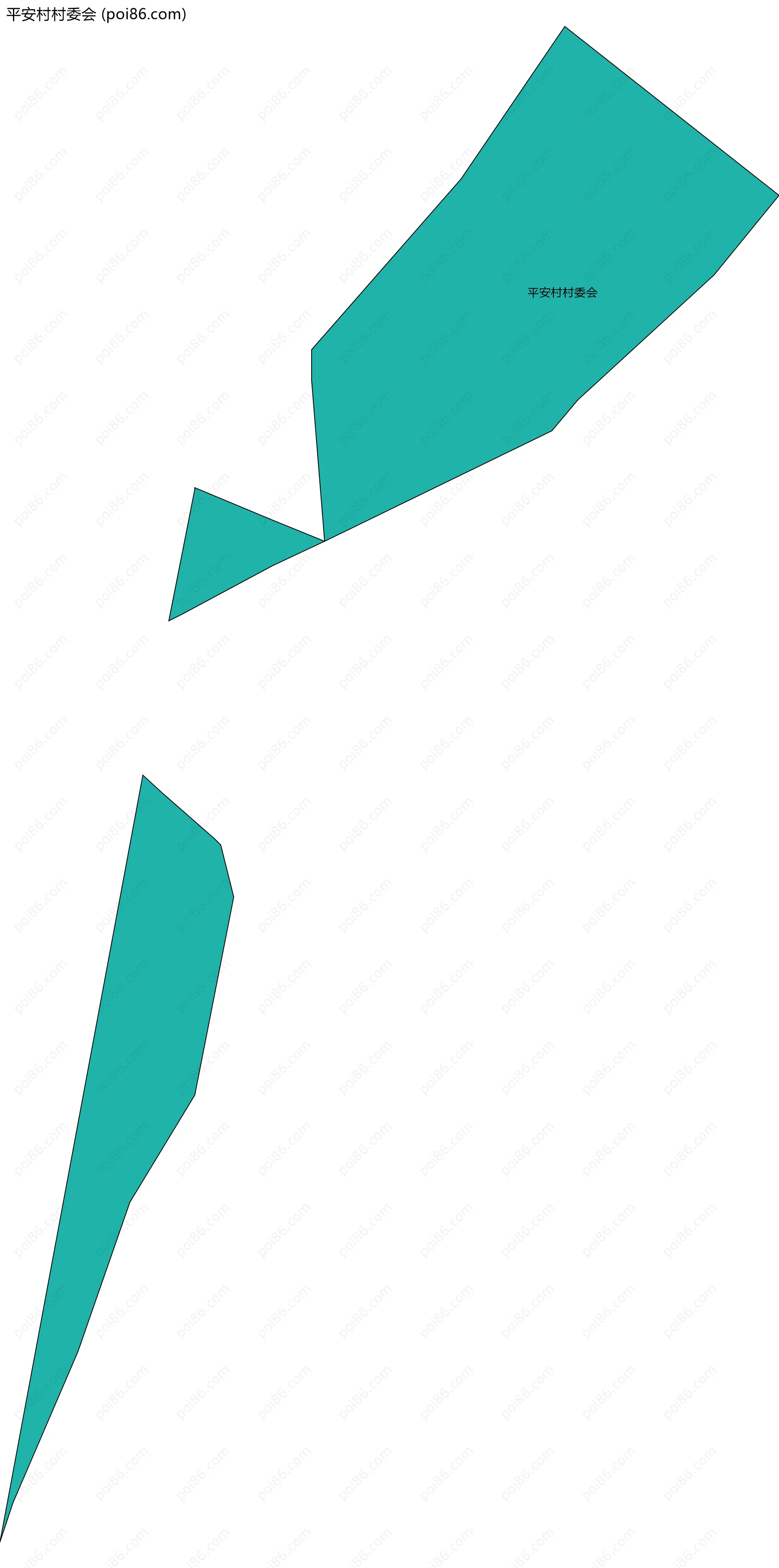 平安村村委会边界地图