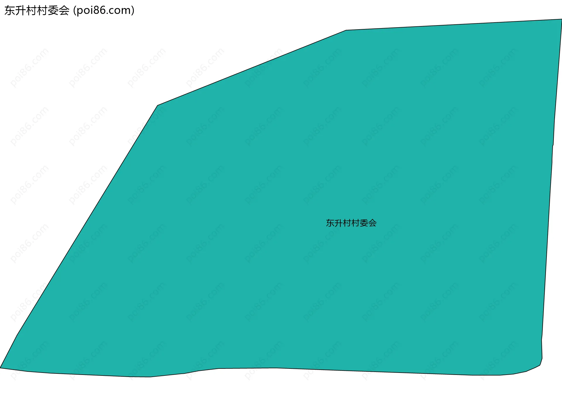 东升村村委会边界地图