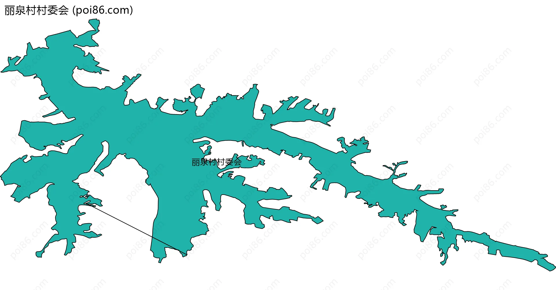 丽泉村村委会边界地图