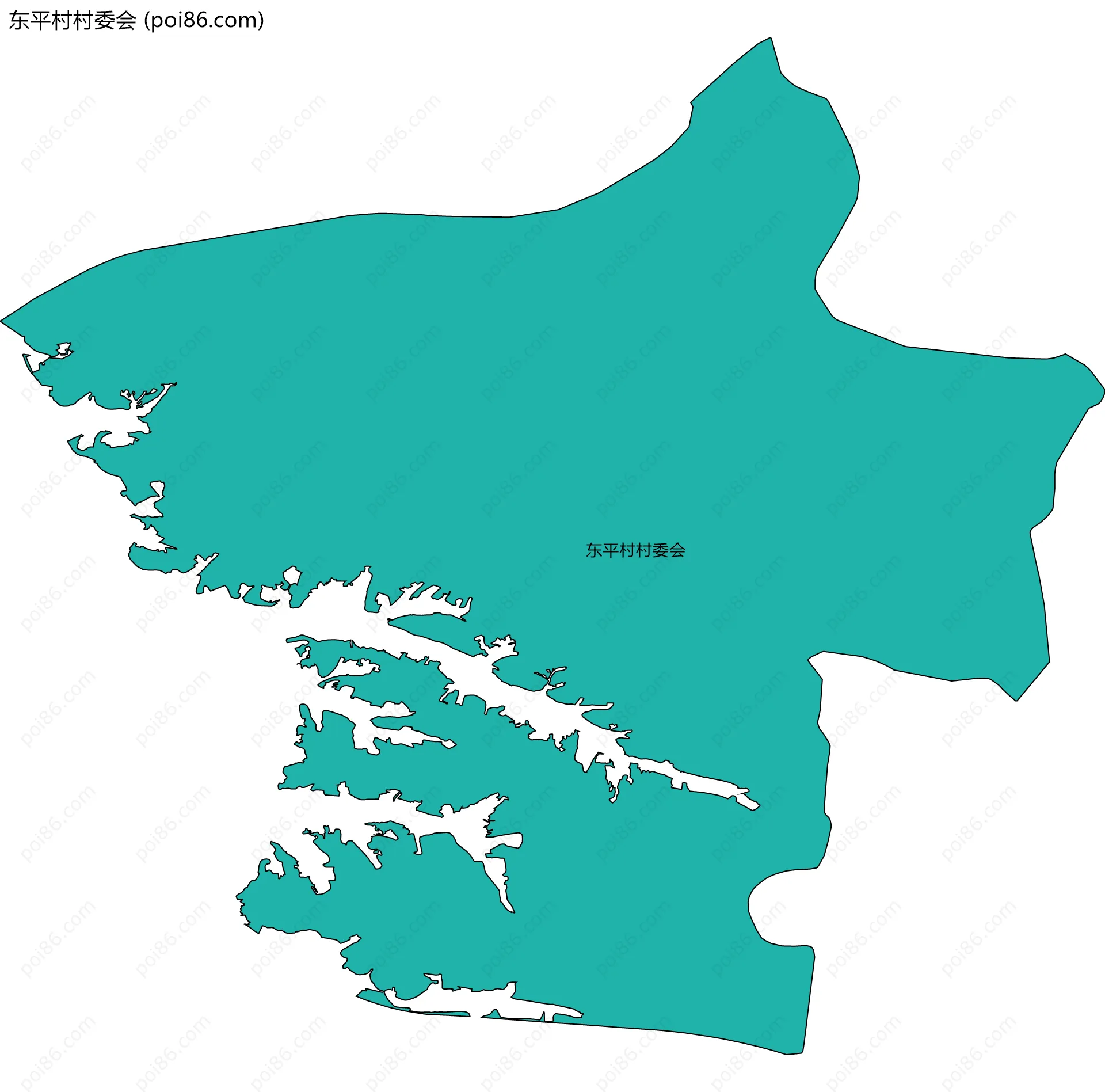 东平村村委会边界地图