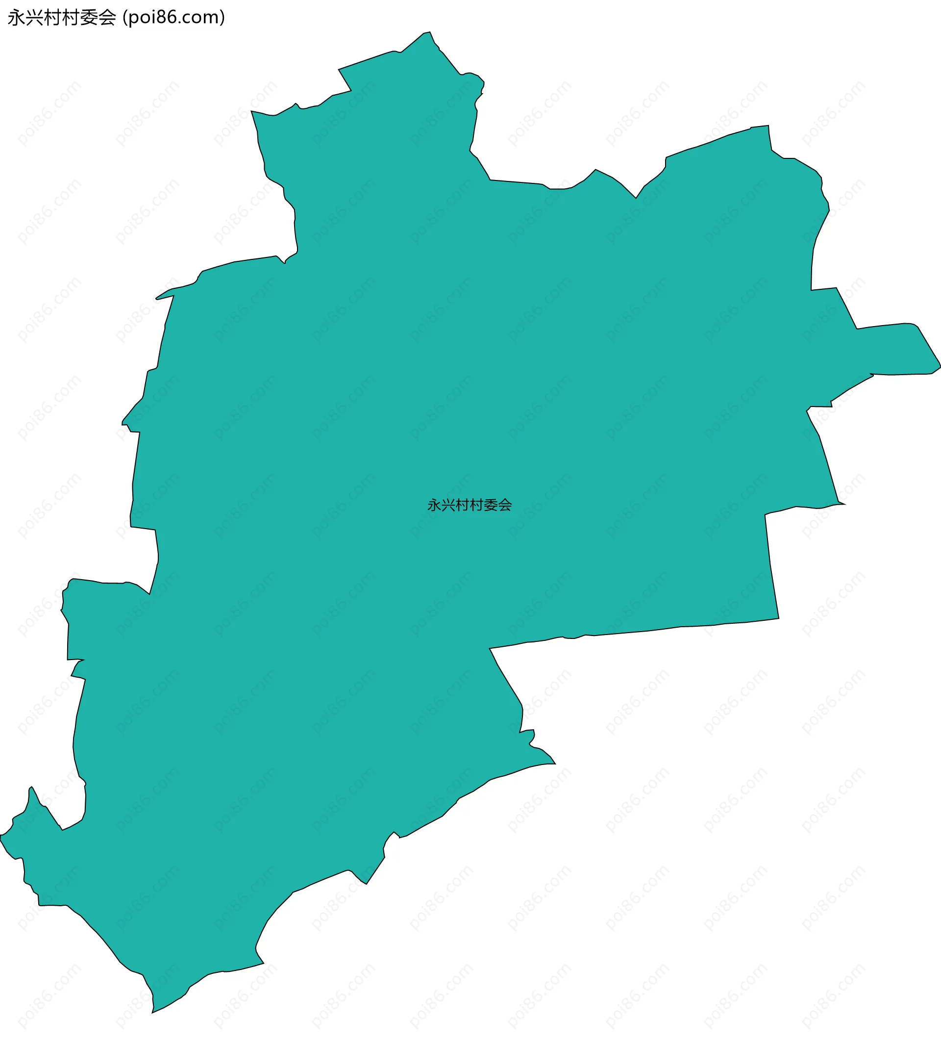 永兴村村委会边界地图