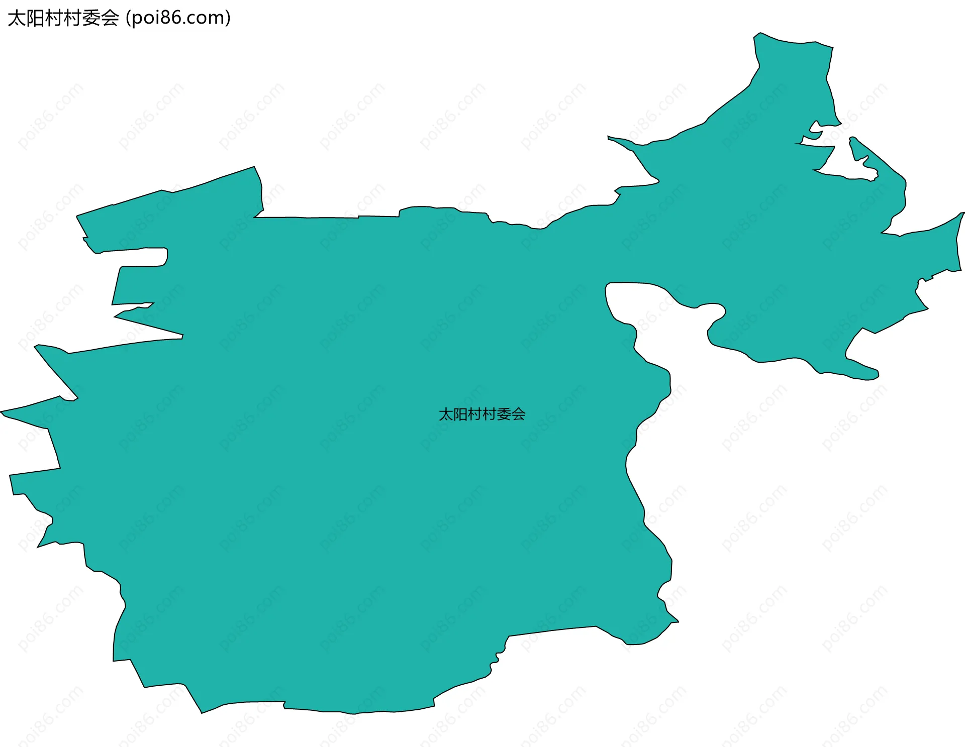 太阳村村委会边界地图