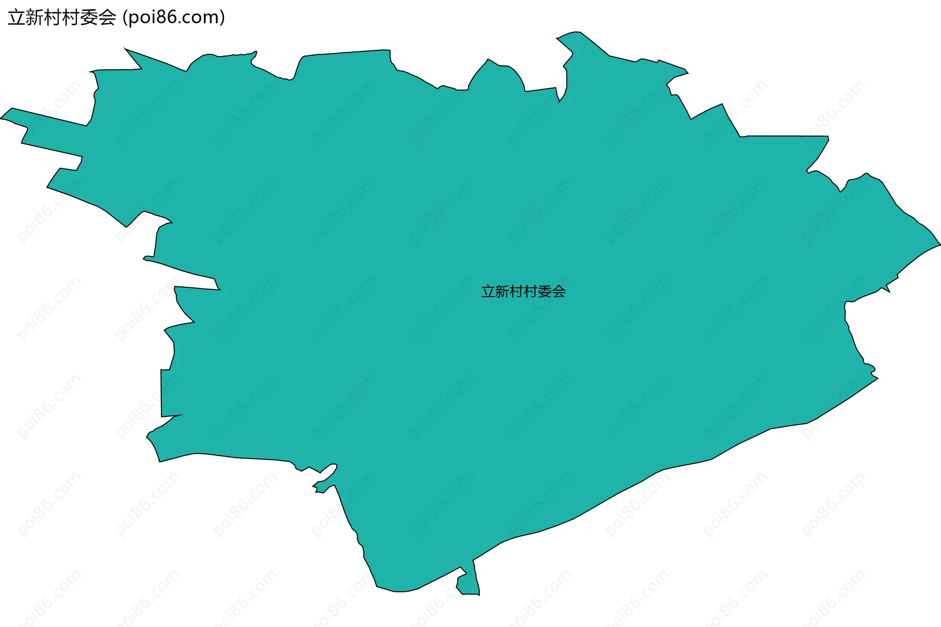 立新村村委会边界地图