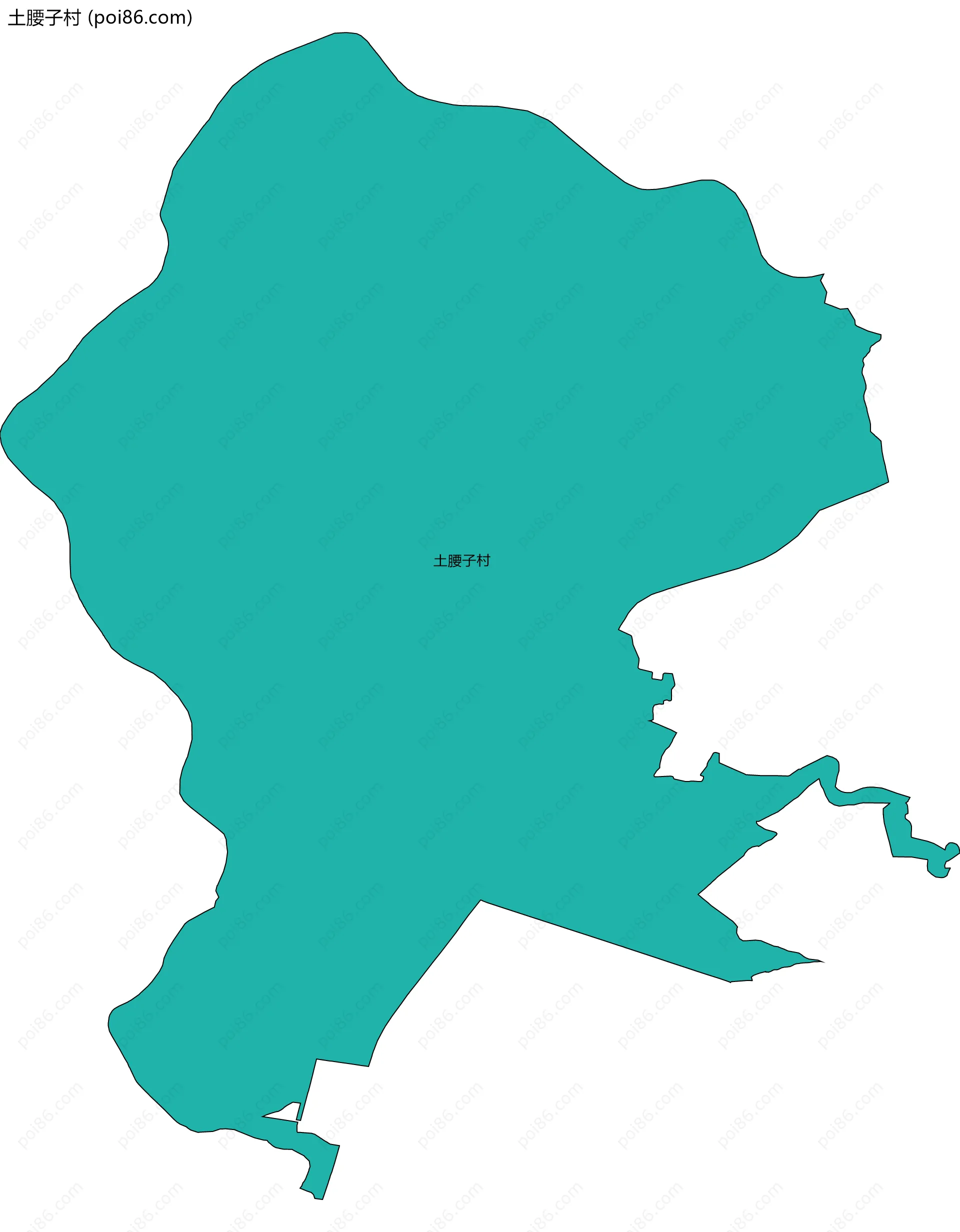 土腰子村边界地图