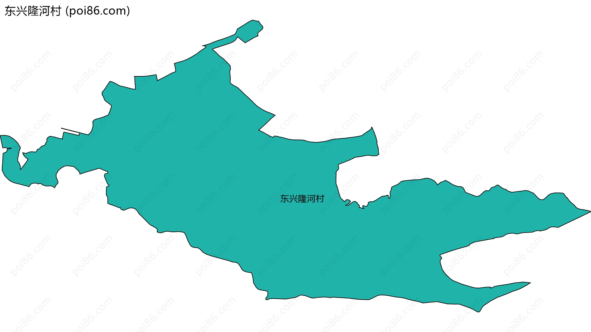 东兴隆河村边界地图