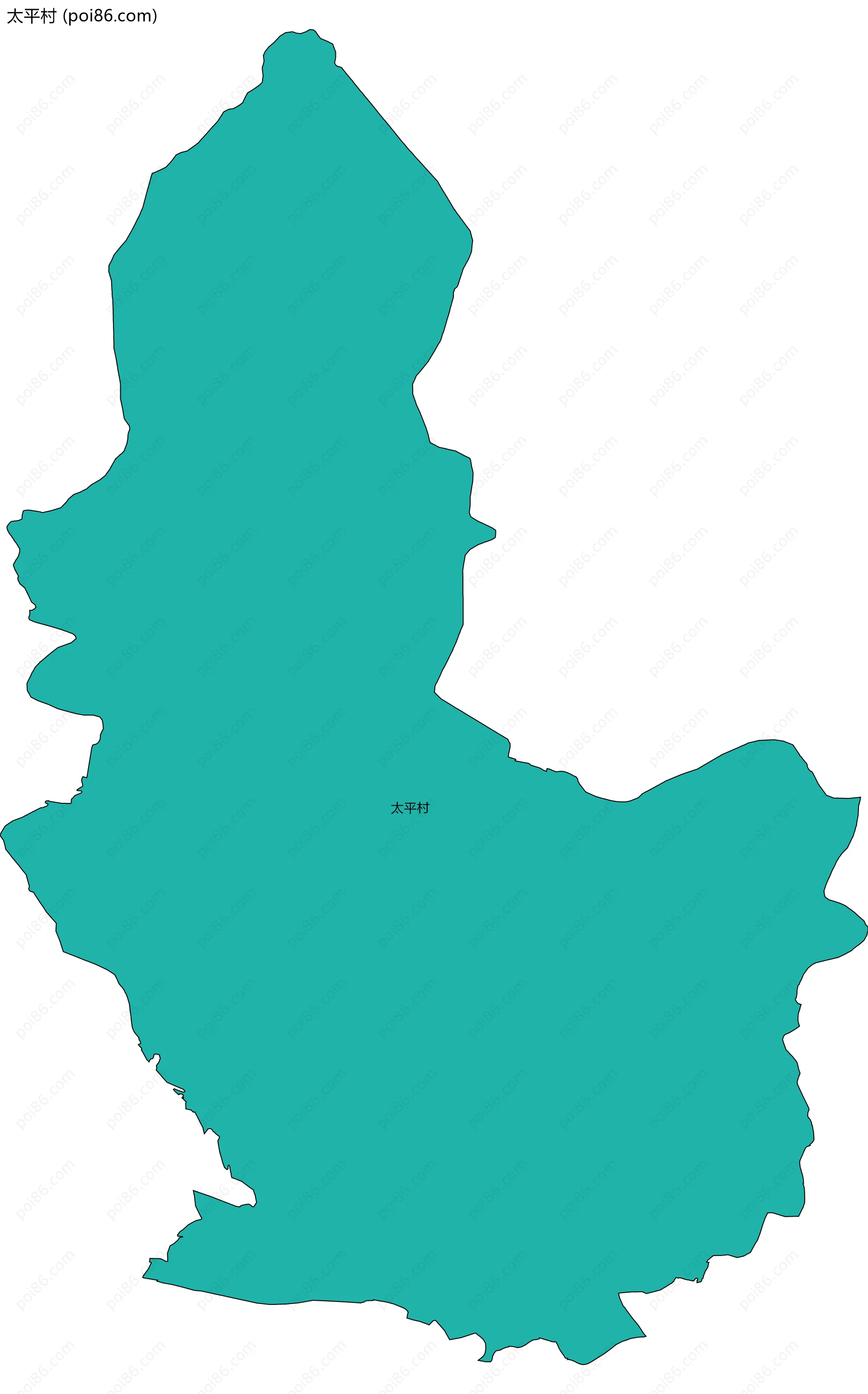 太平村边界地图