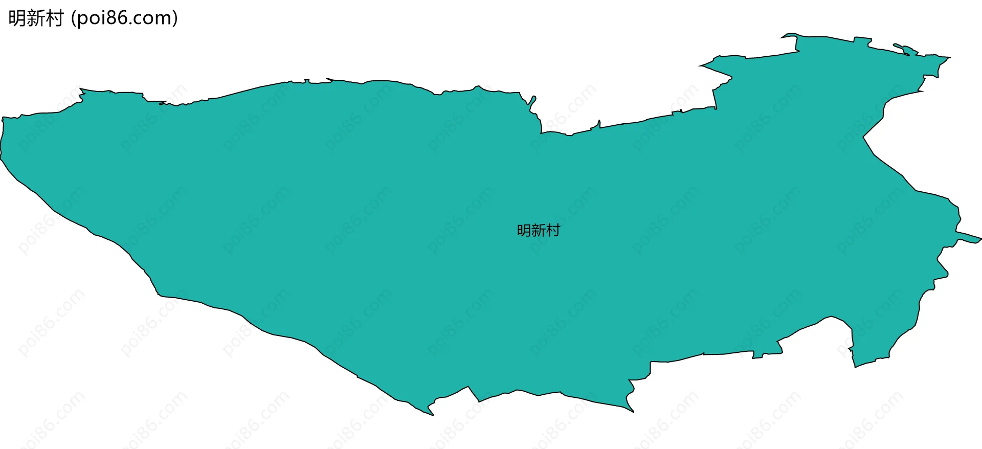 明新村边界地图