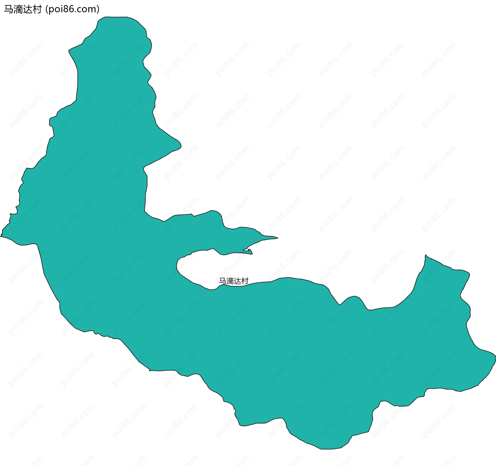 马滴达村边界地图