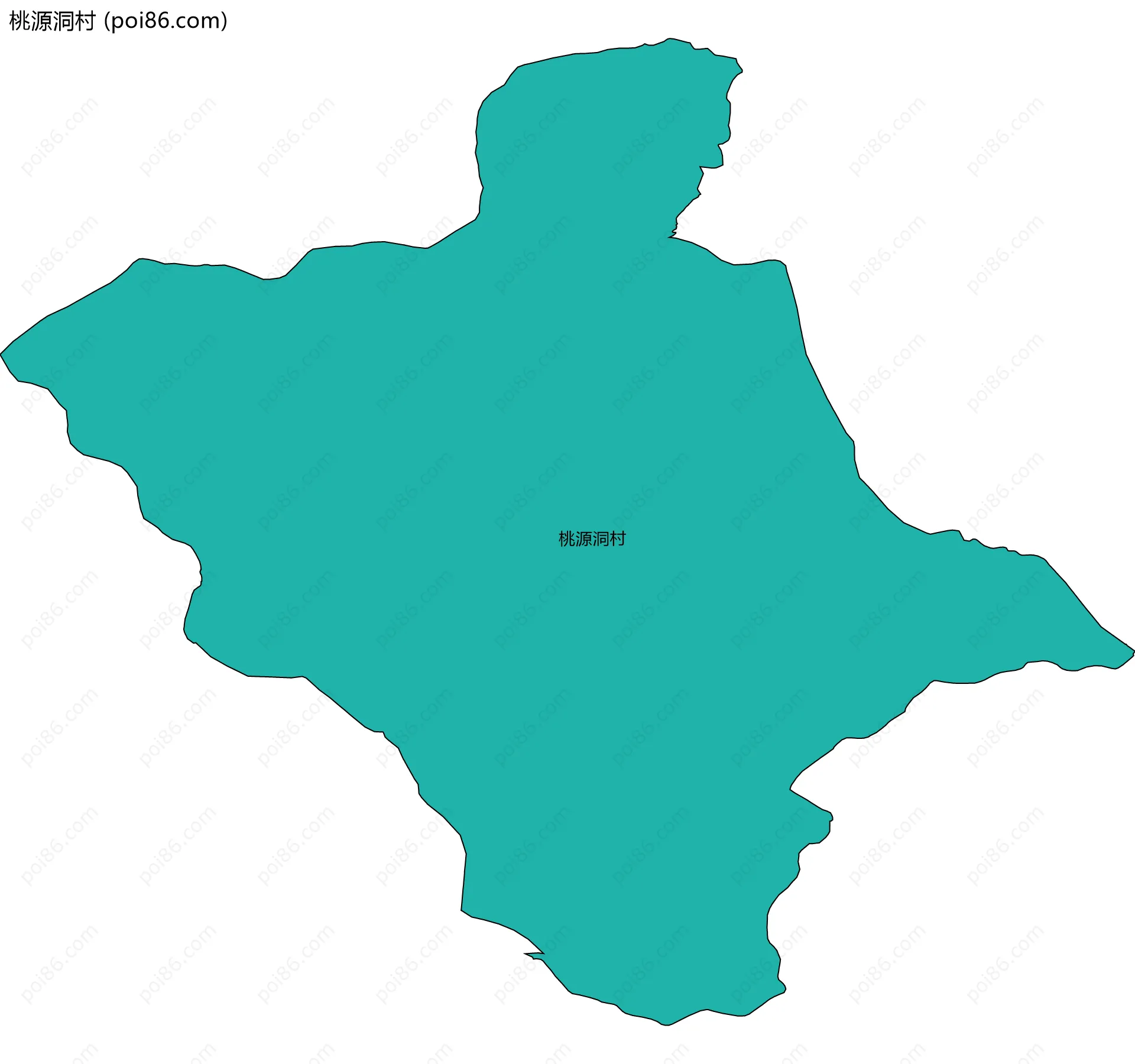 桃源洞村边界地图