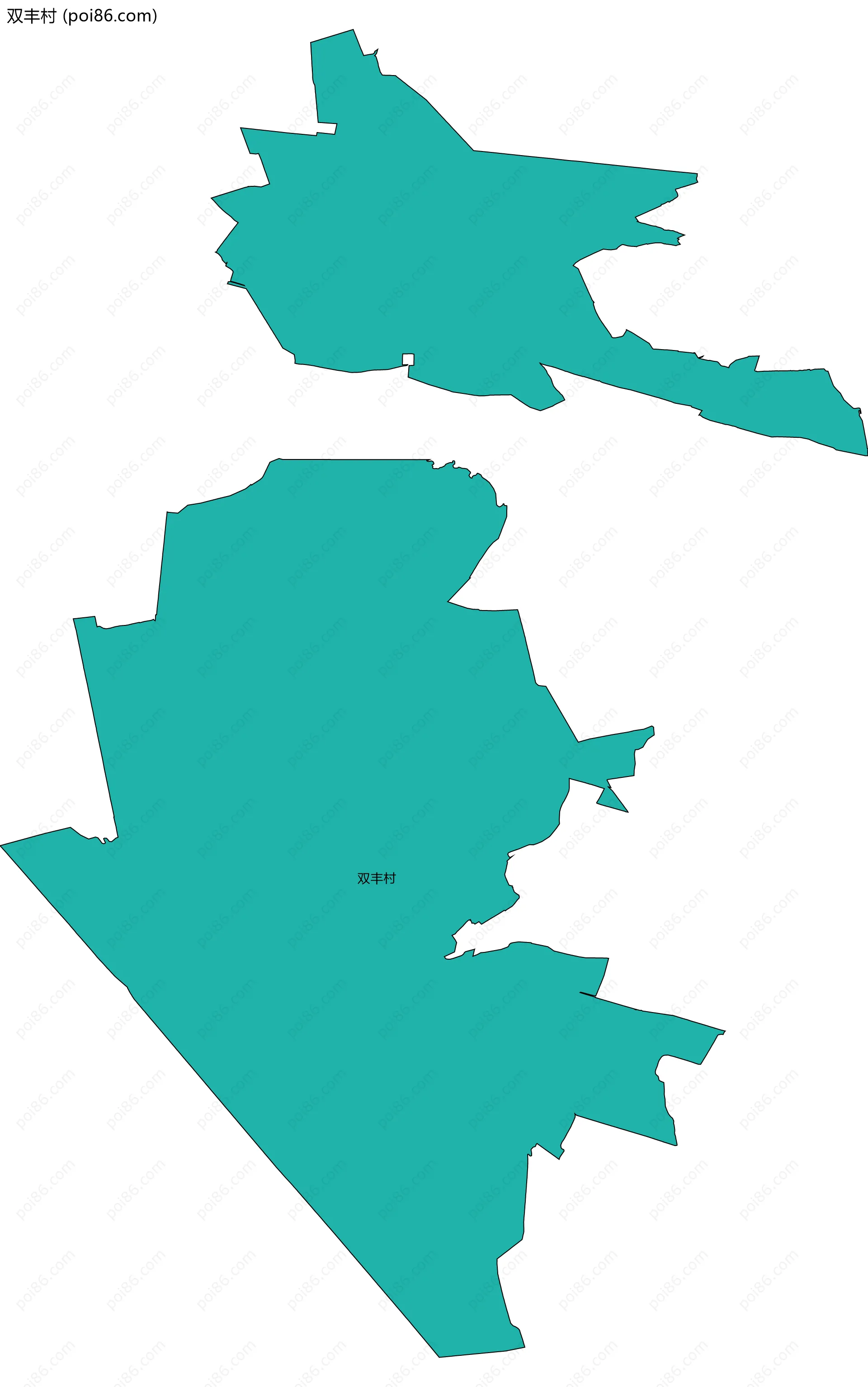 双丰村边界地图