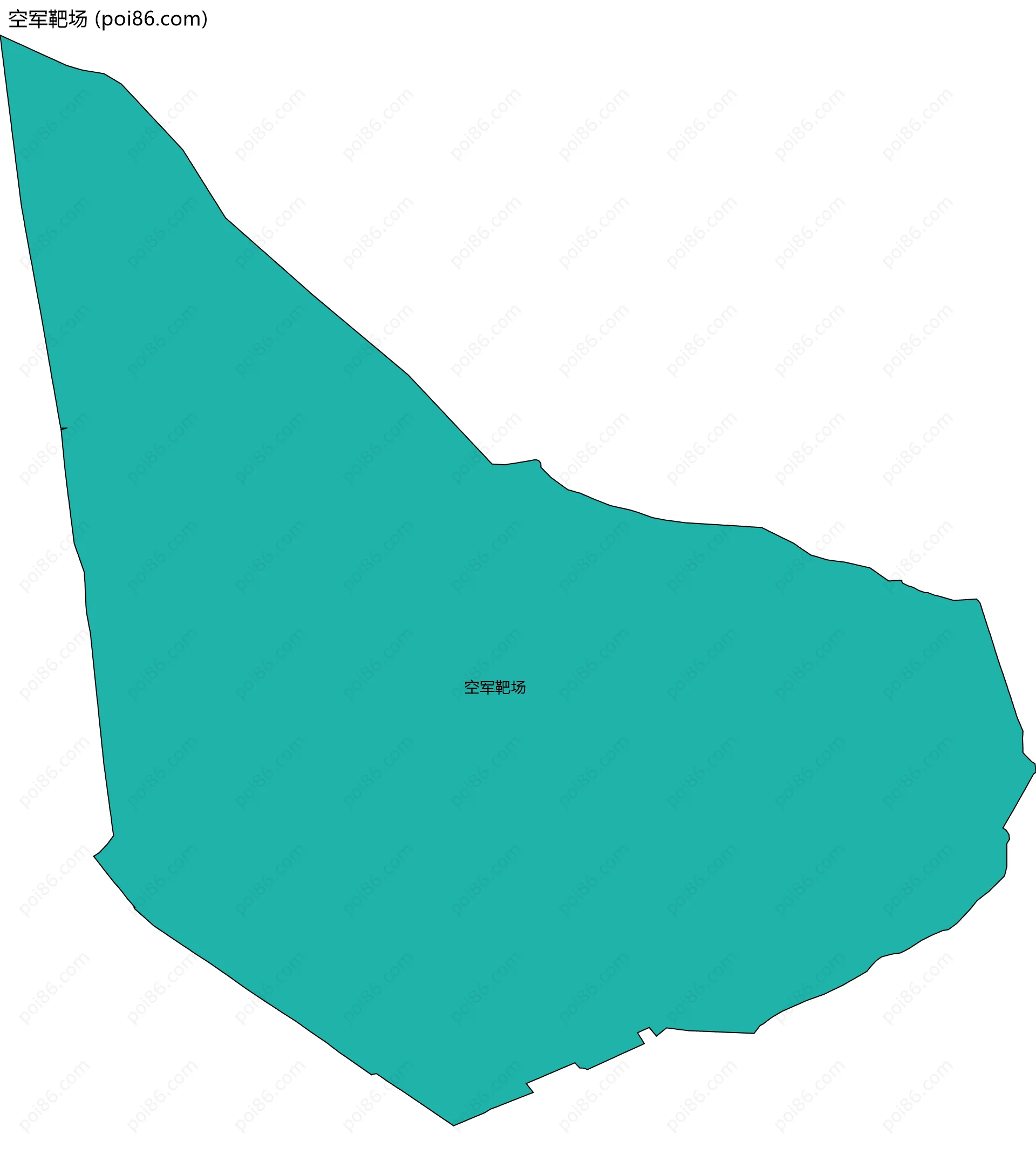 空军靶场边界地图