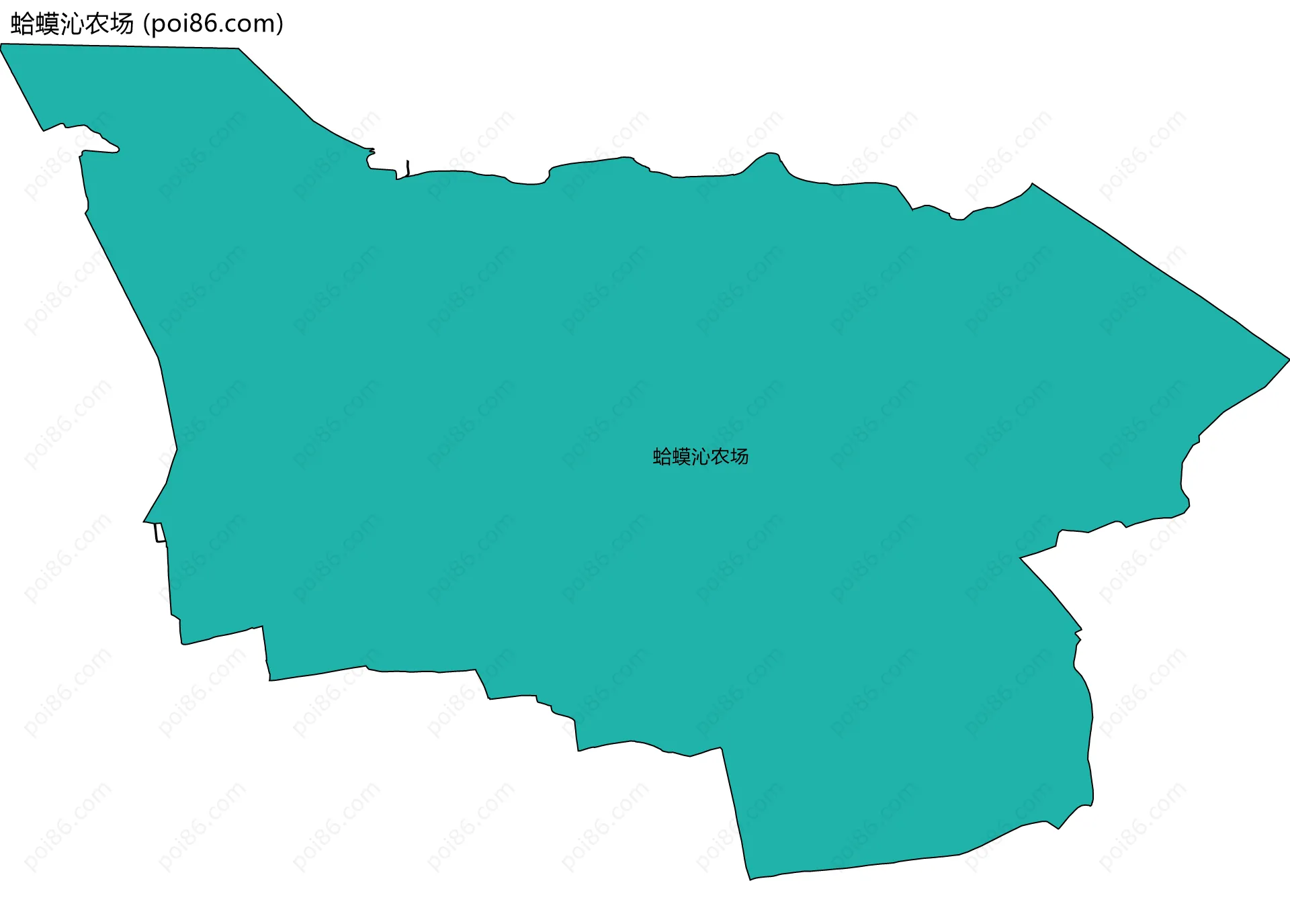 蛤蟆沁农场边界地图