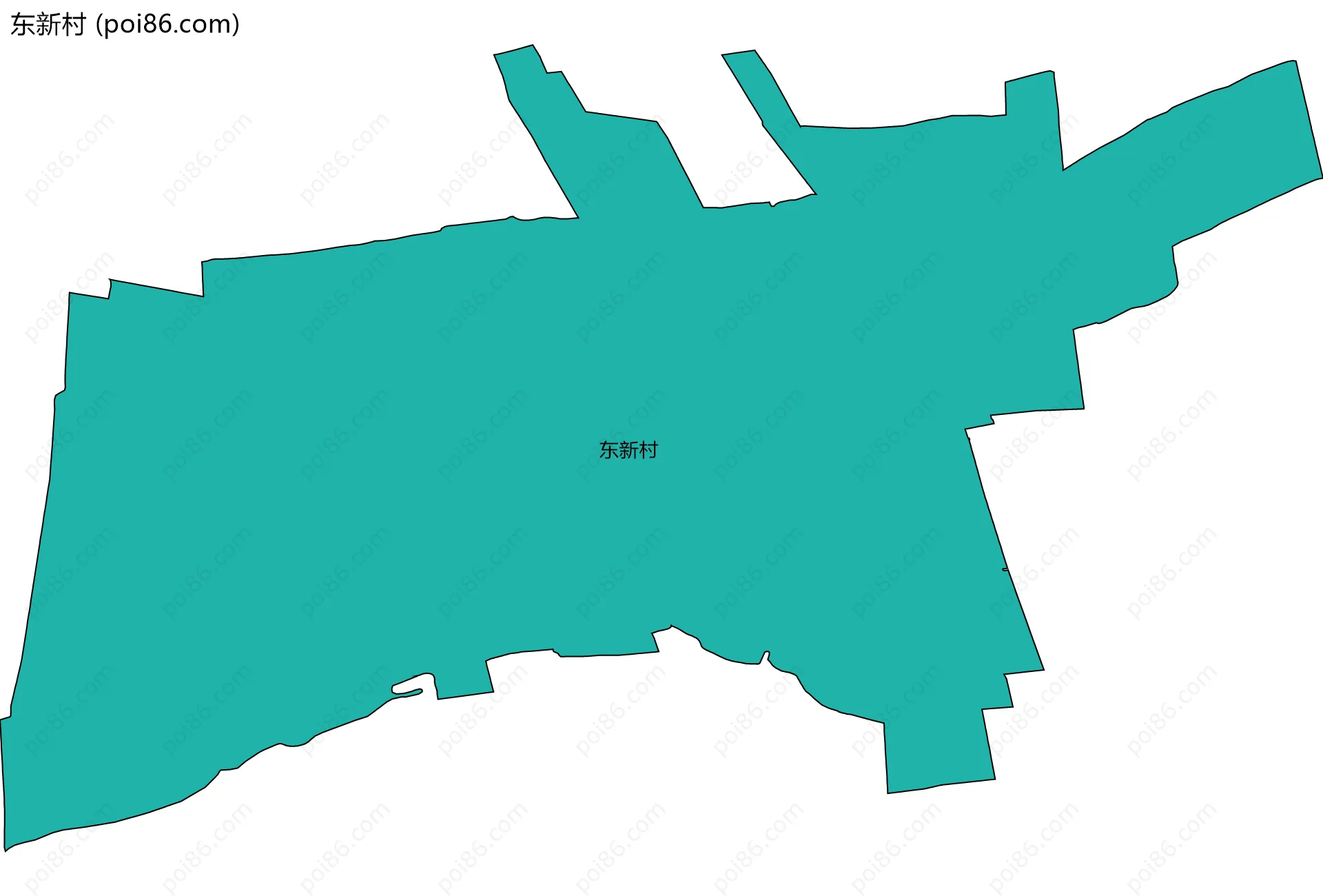 东新村边界地图