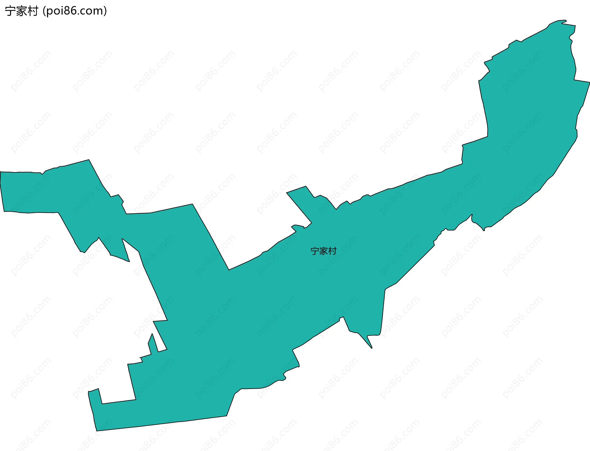 宁家村边界地图