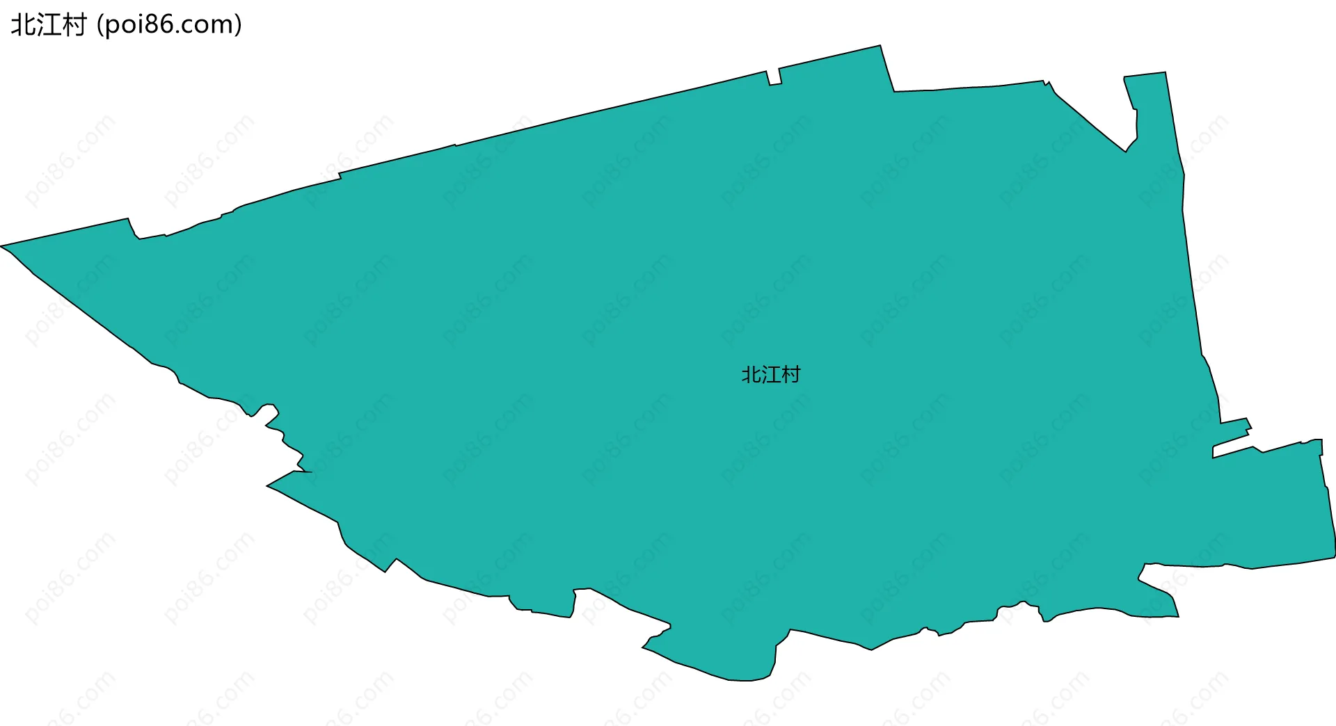 北江村边界地图