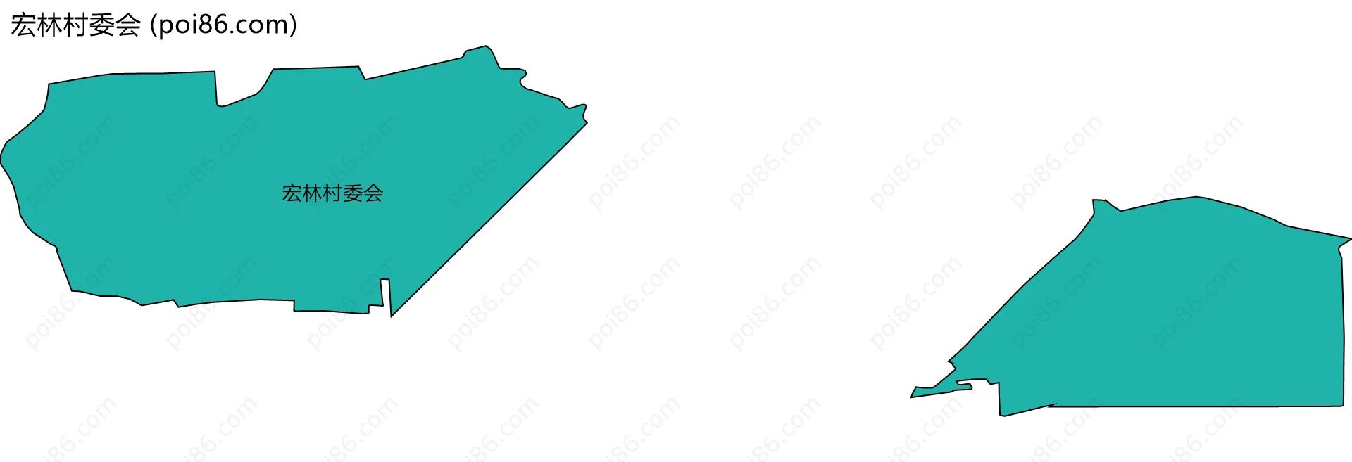 宏林村委会边界地图