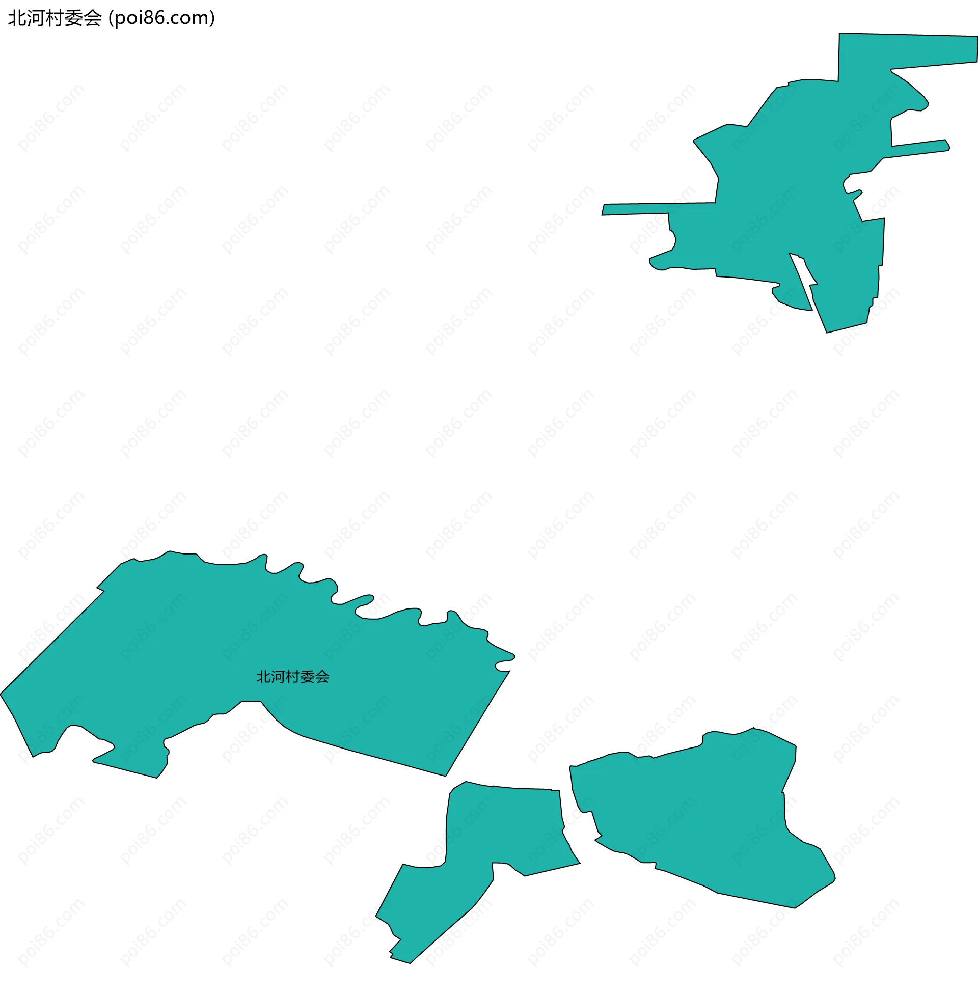 北河村委会边界地图