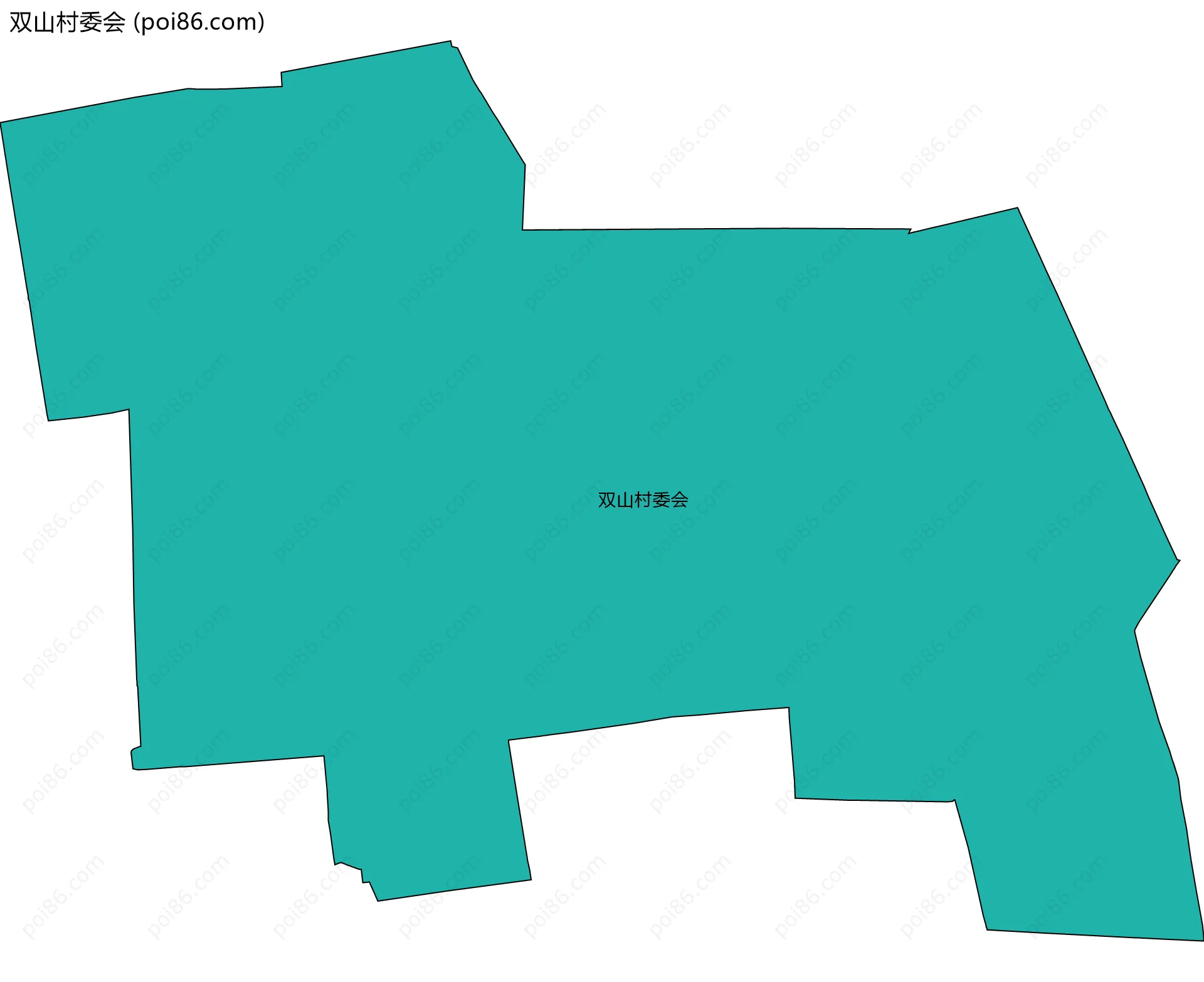 双山村委会边界地图