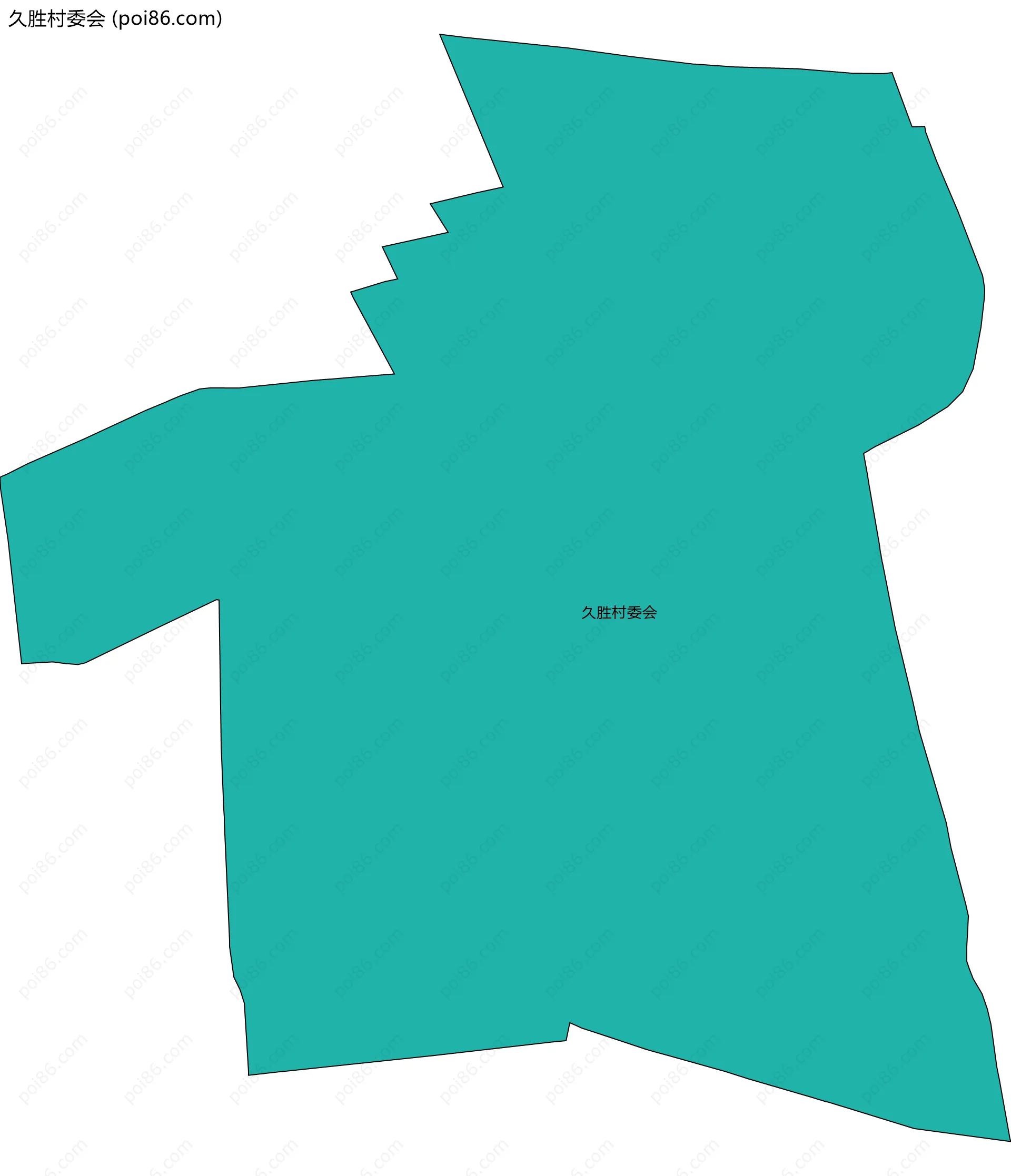 久胜村委会边界地图