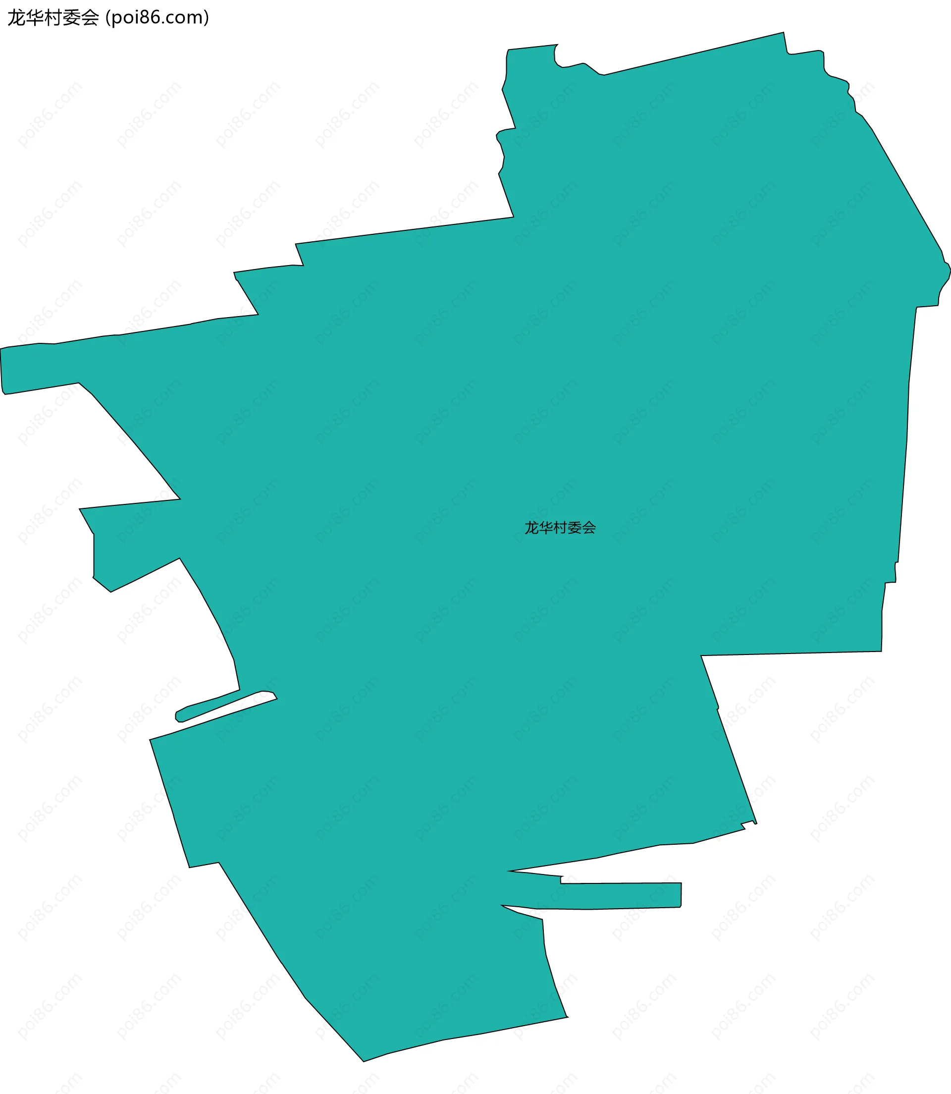 龙华村委会边界地图