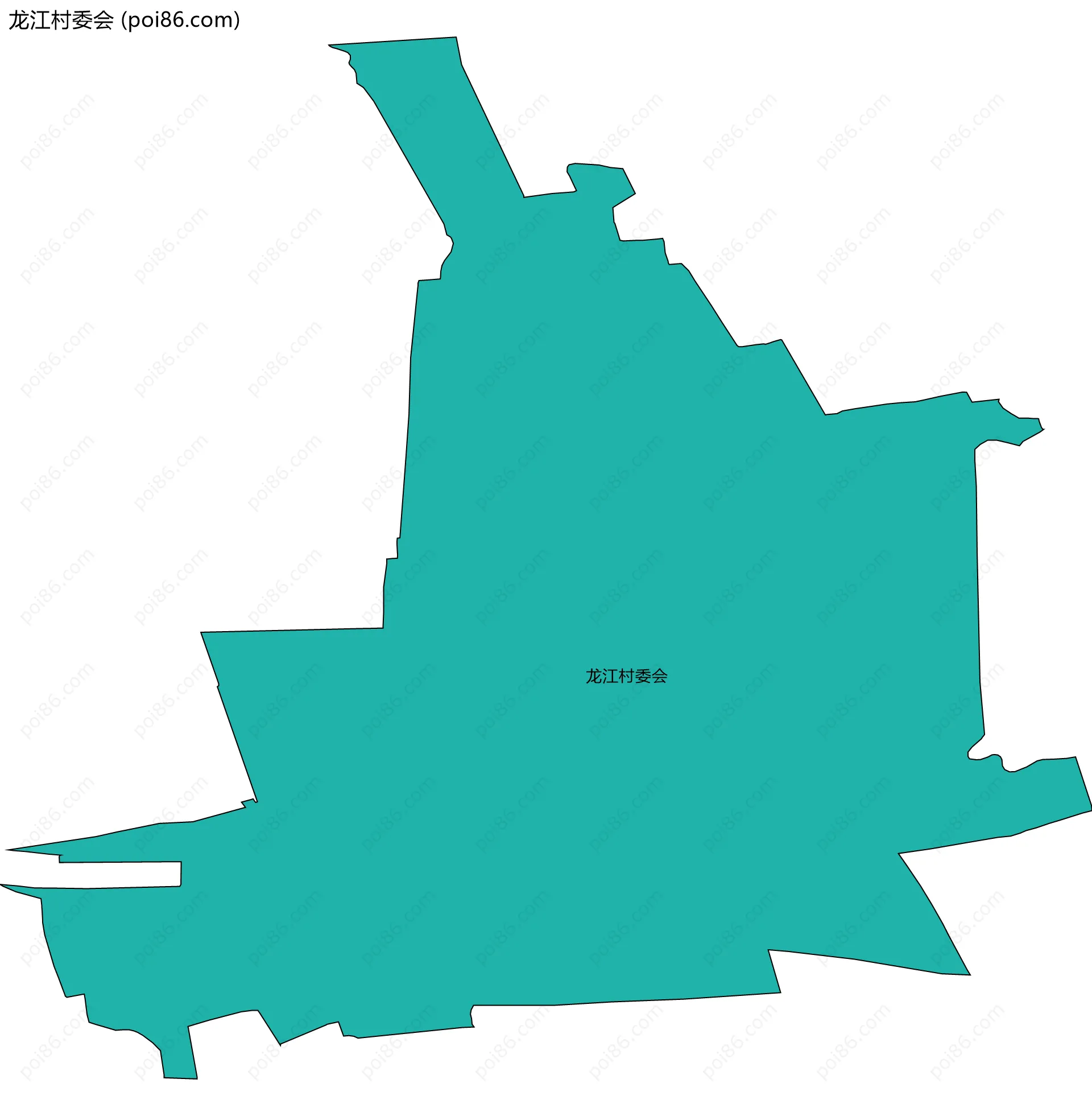 龙江村委会边界地图