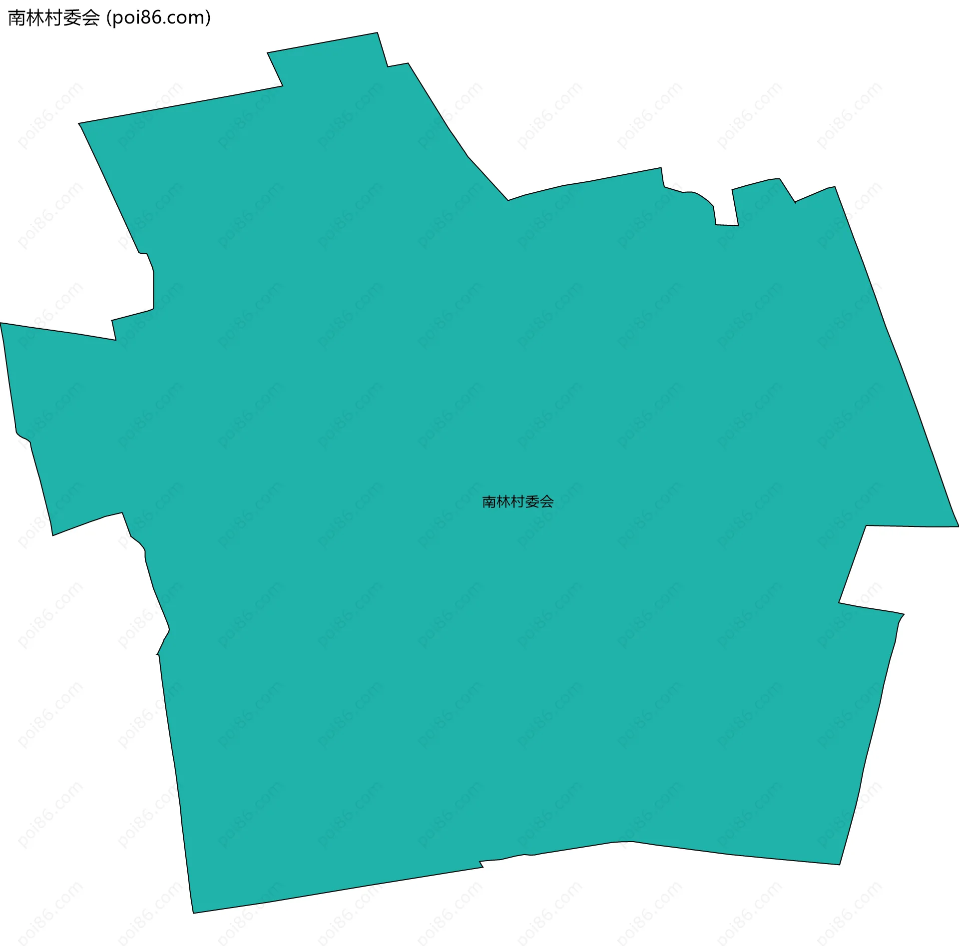 南林村委会边界地图