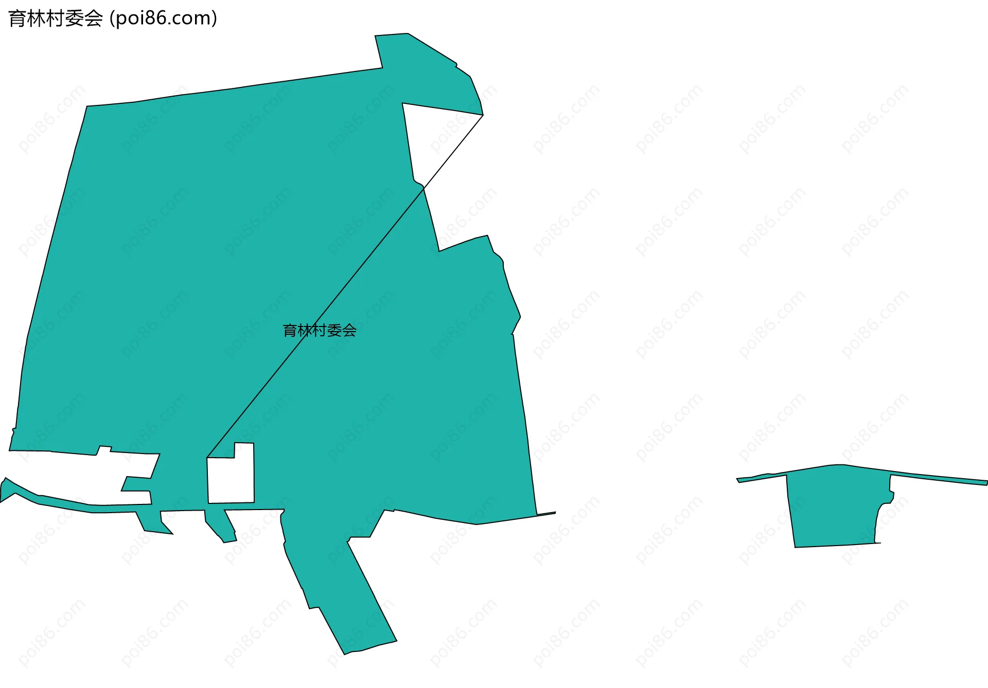 育林村委会边界地图