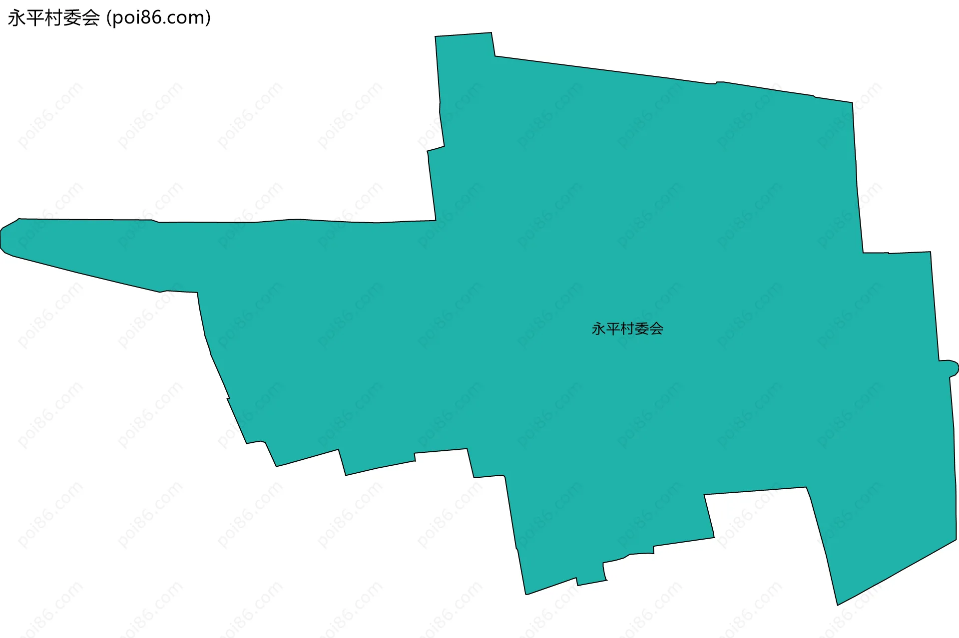 永平村委会边界地图