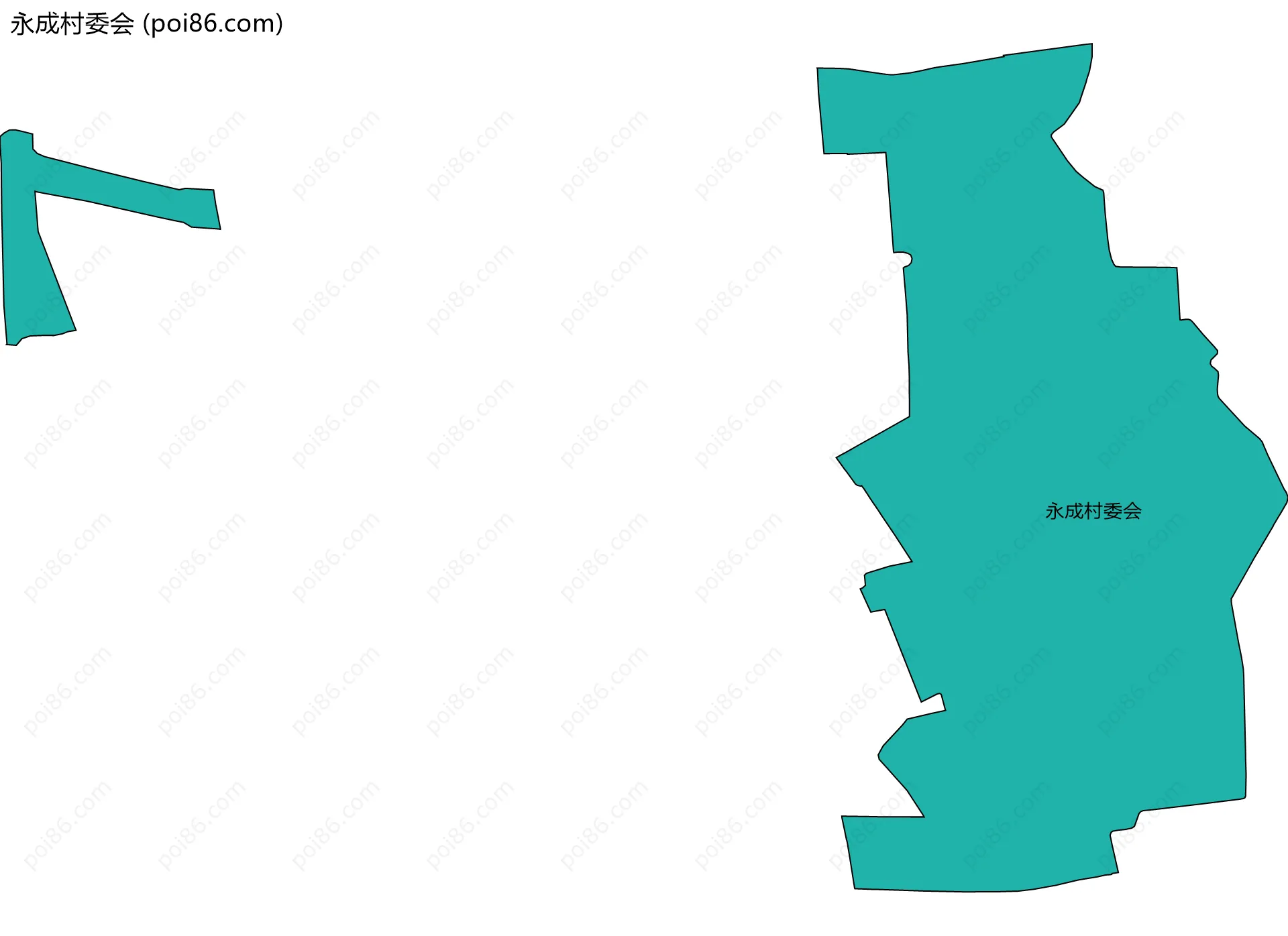 永成村委会边界地图