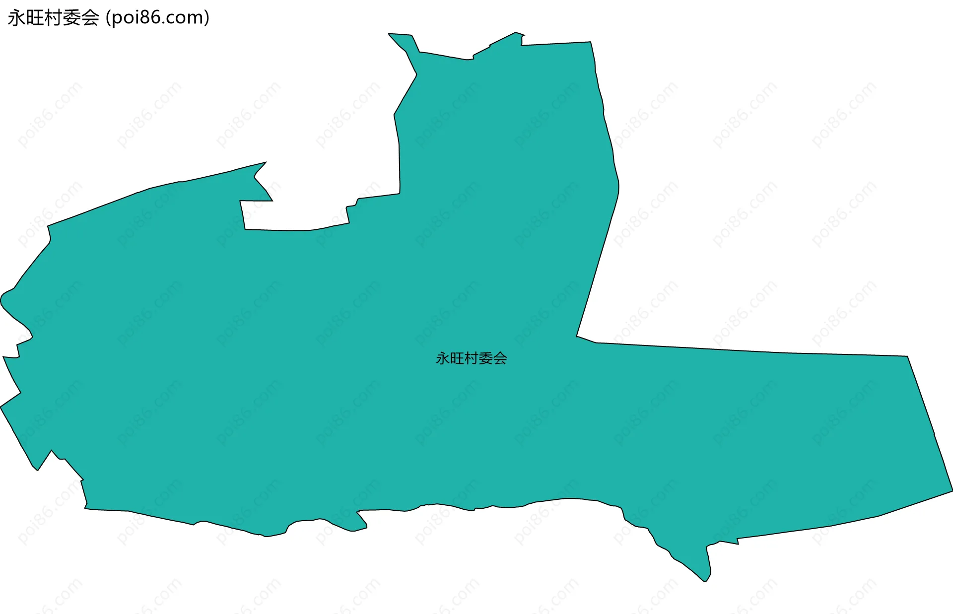 永旺村委会边界地图