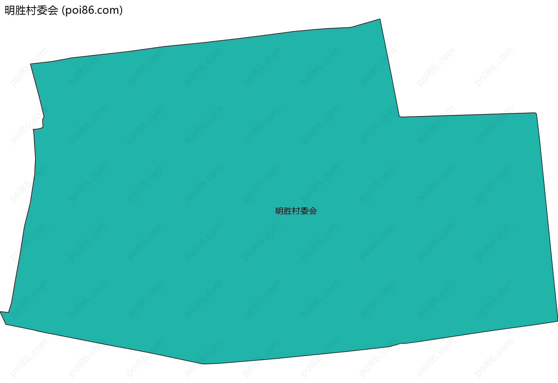 明胜村委会边界地图