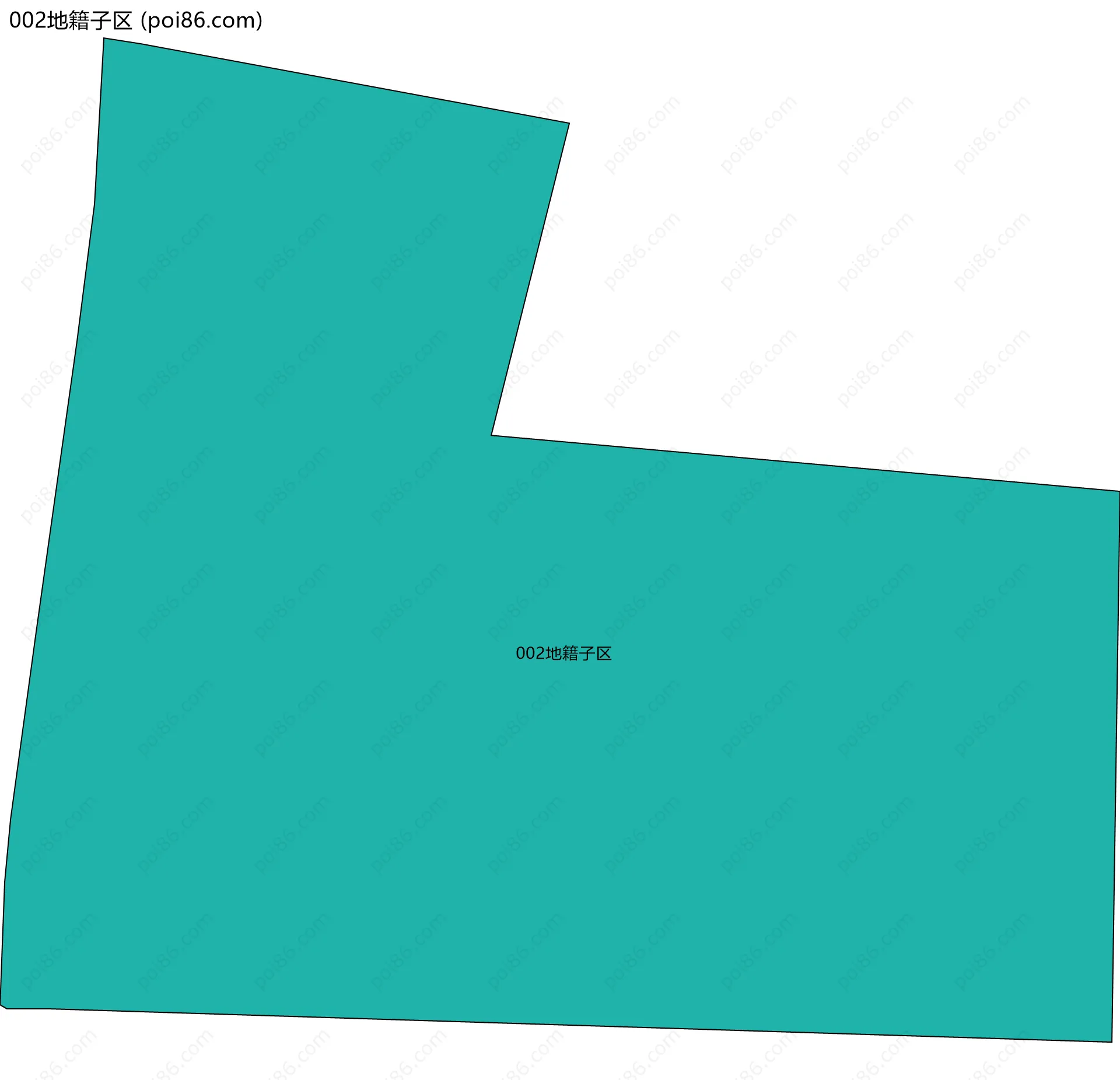 002地籍子区边界地图