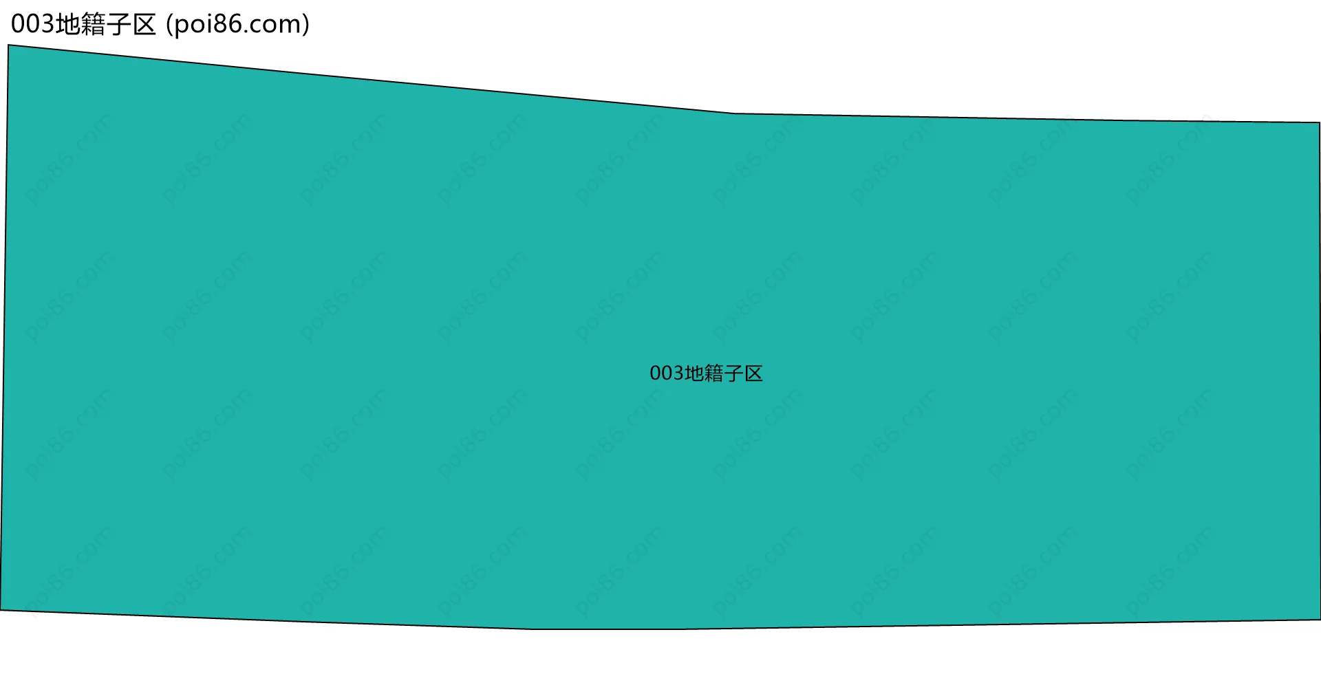 003地籍子区边界地图