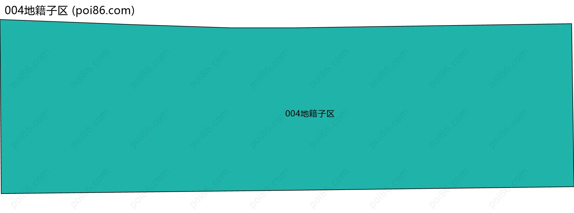 004地籍子区边界地图