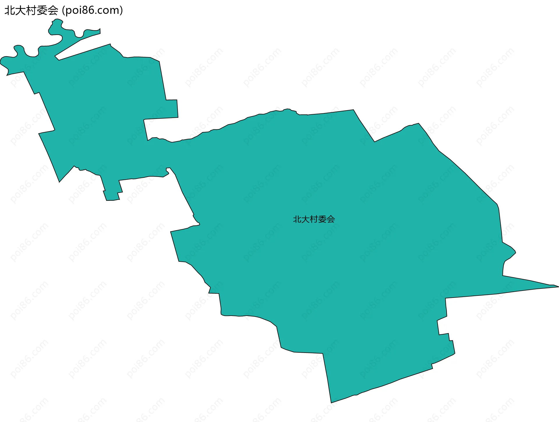 北大村委会边界地图