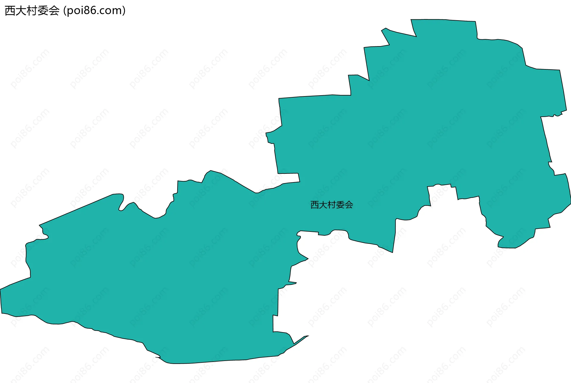 西大村委会边界地图