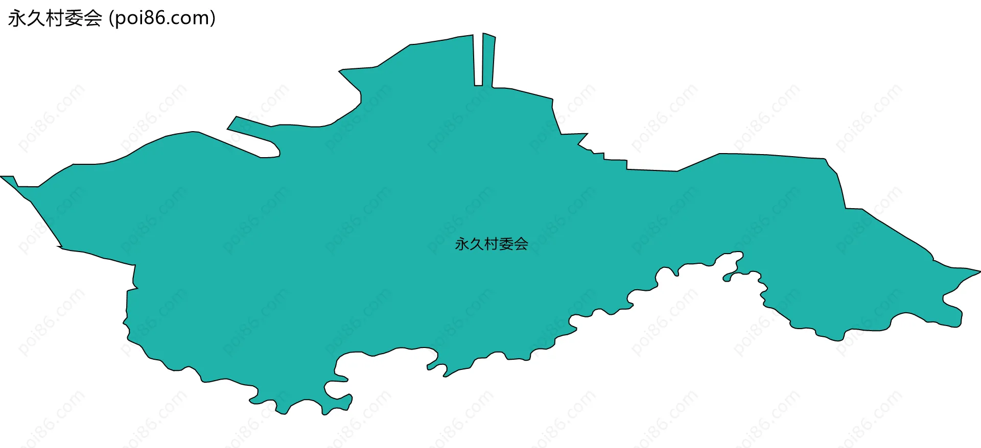 永久村委会边界地图