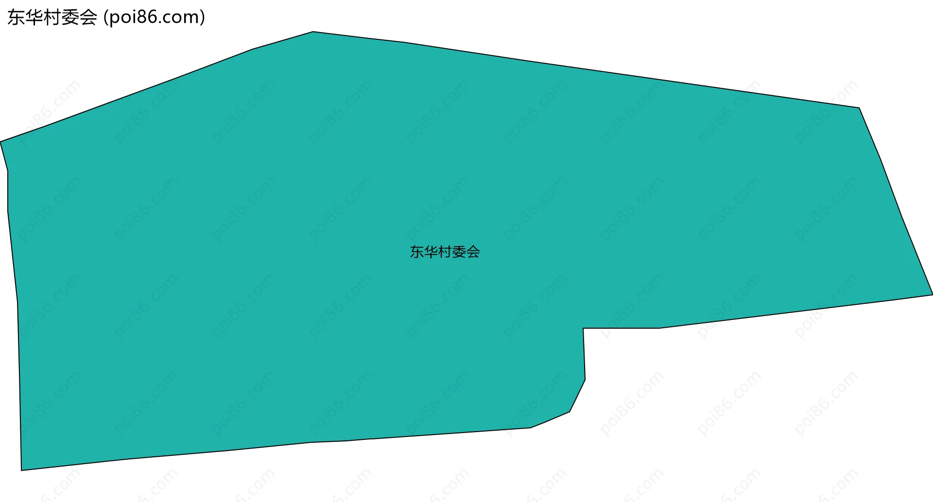 东华村委会边界地图