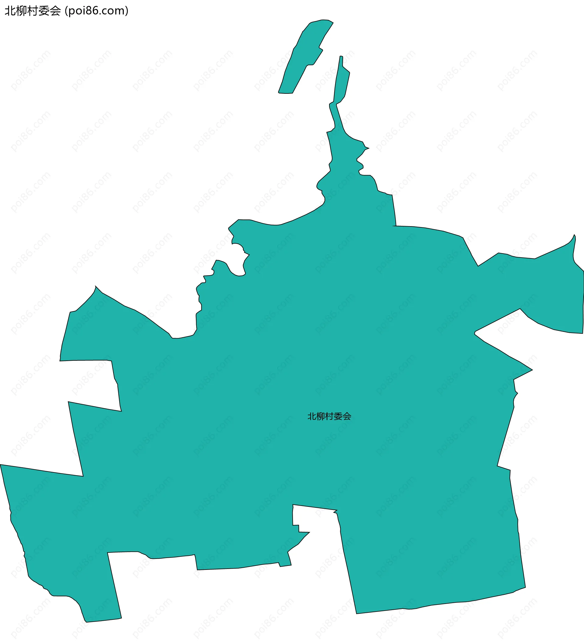 北柳村委会边界地图