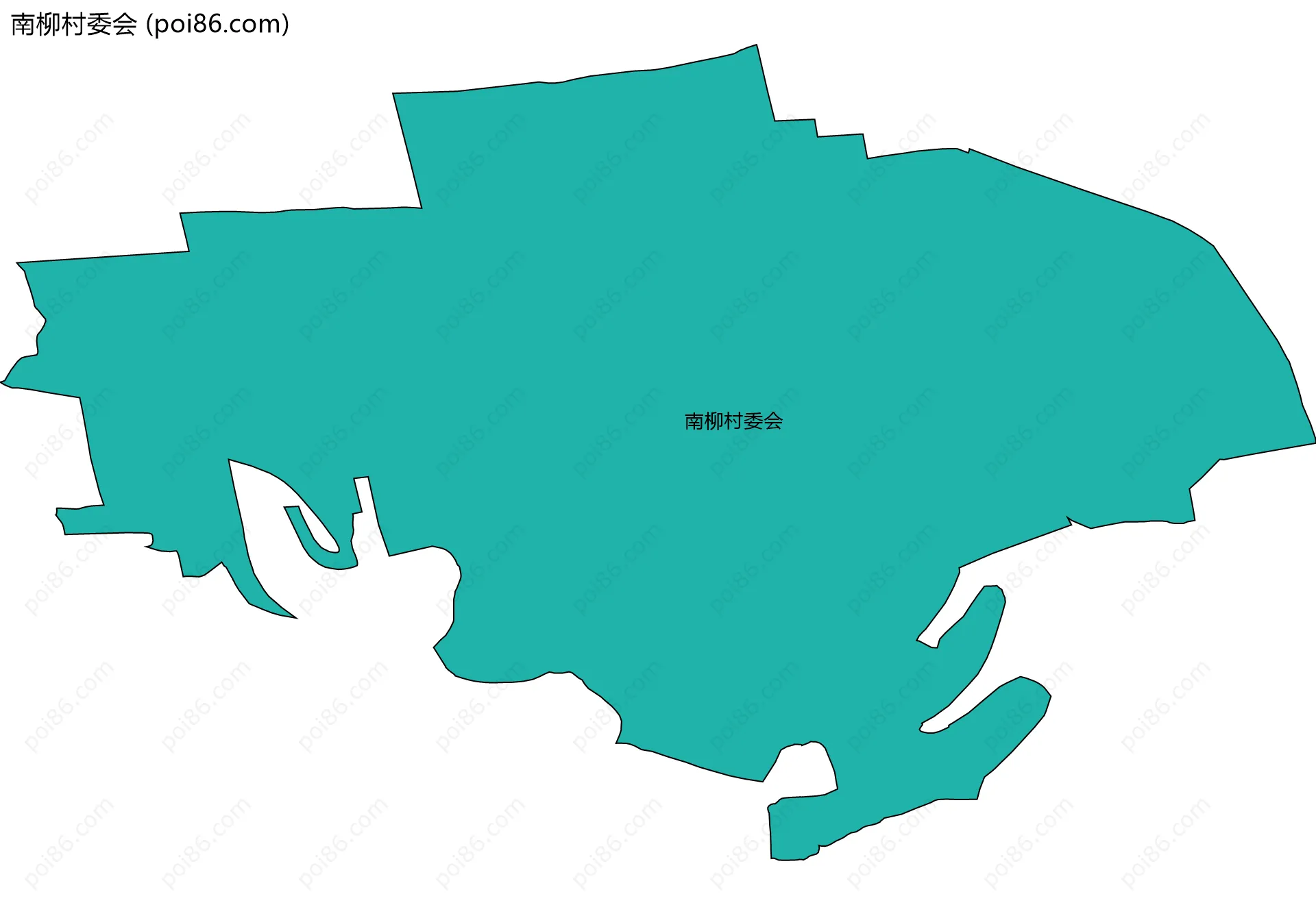 南柳村委会边界地图