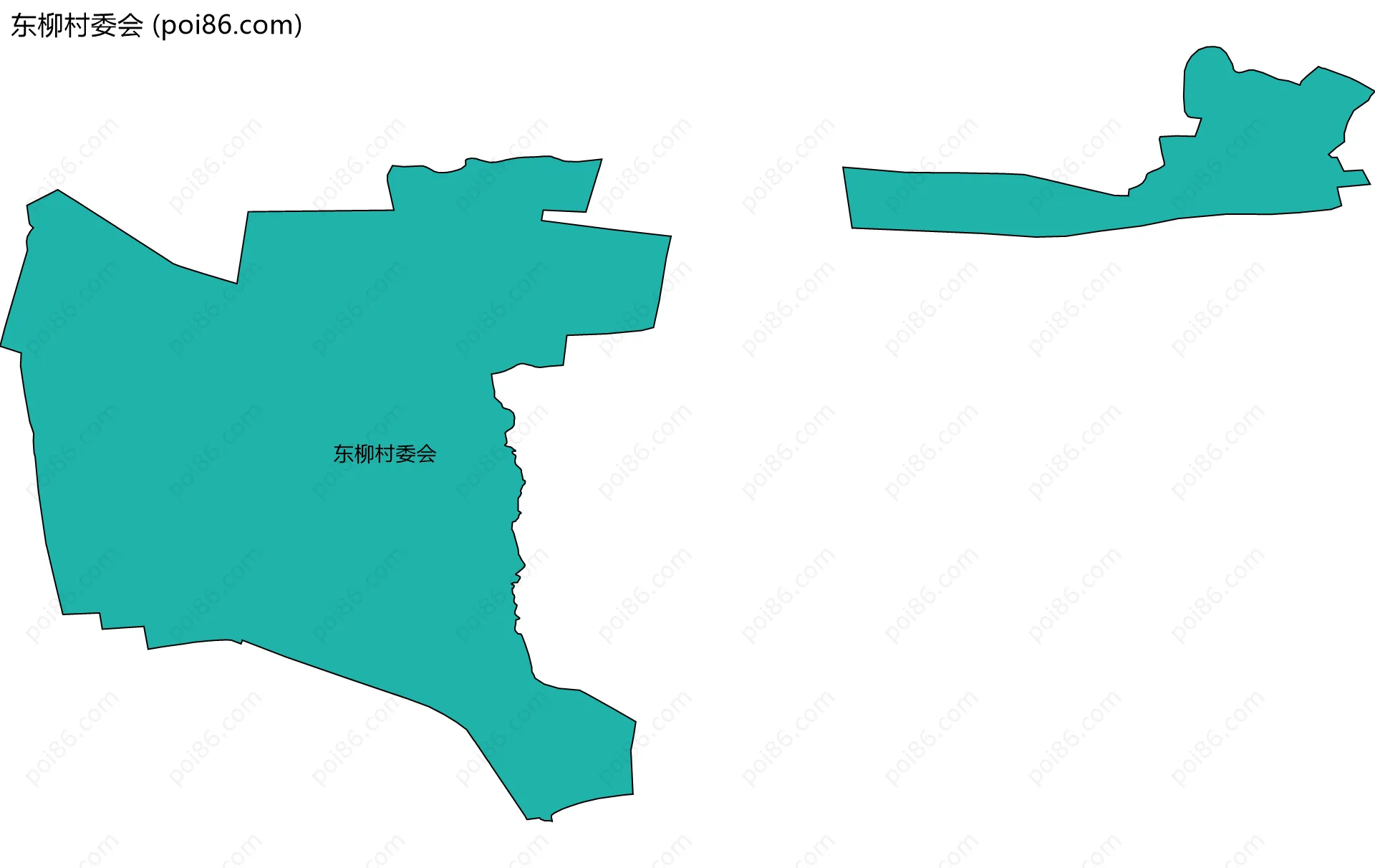 东柳村委会边界地图